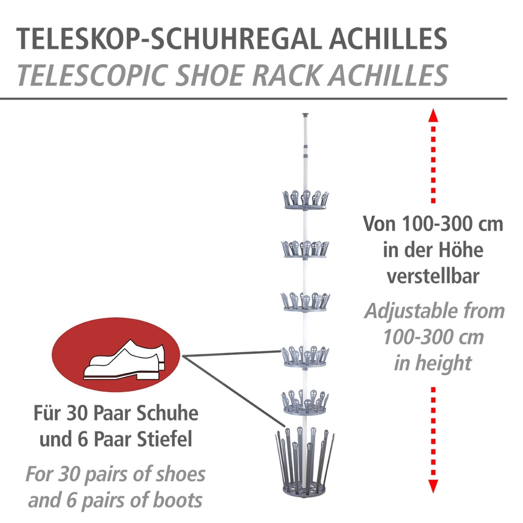 WENKO Telescooprek Model Achilles (set, 7-delig)