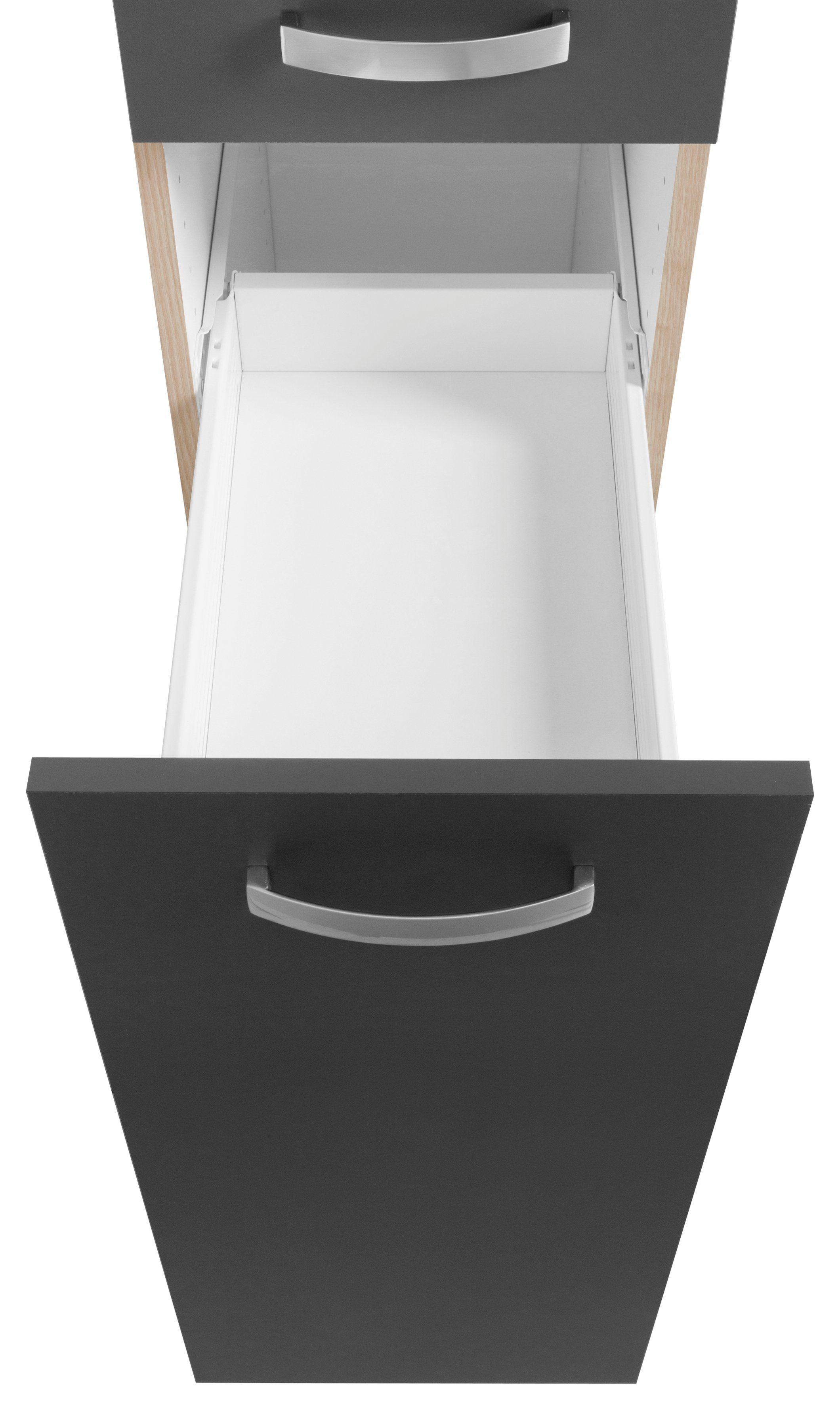 OPTIFIT Apothekerskast Faro , 2 laden, metalen grepen, breedte 30 cm