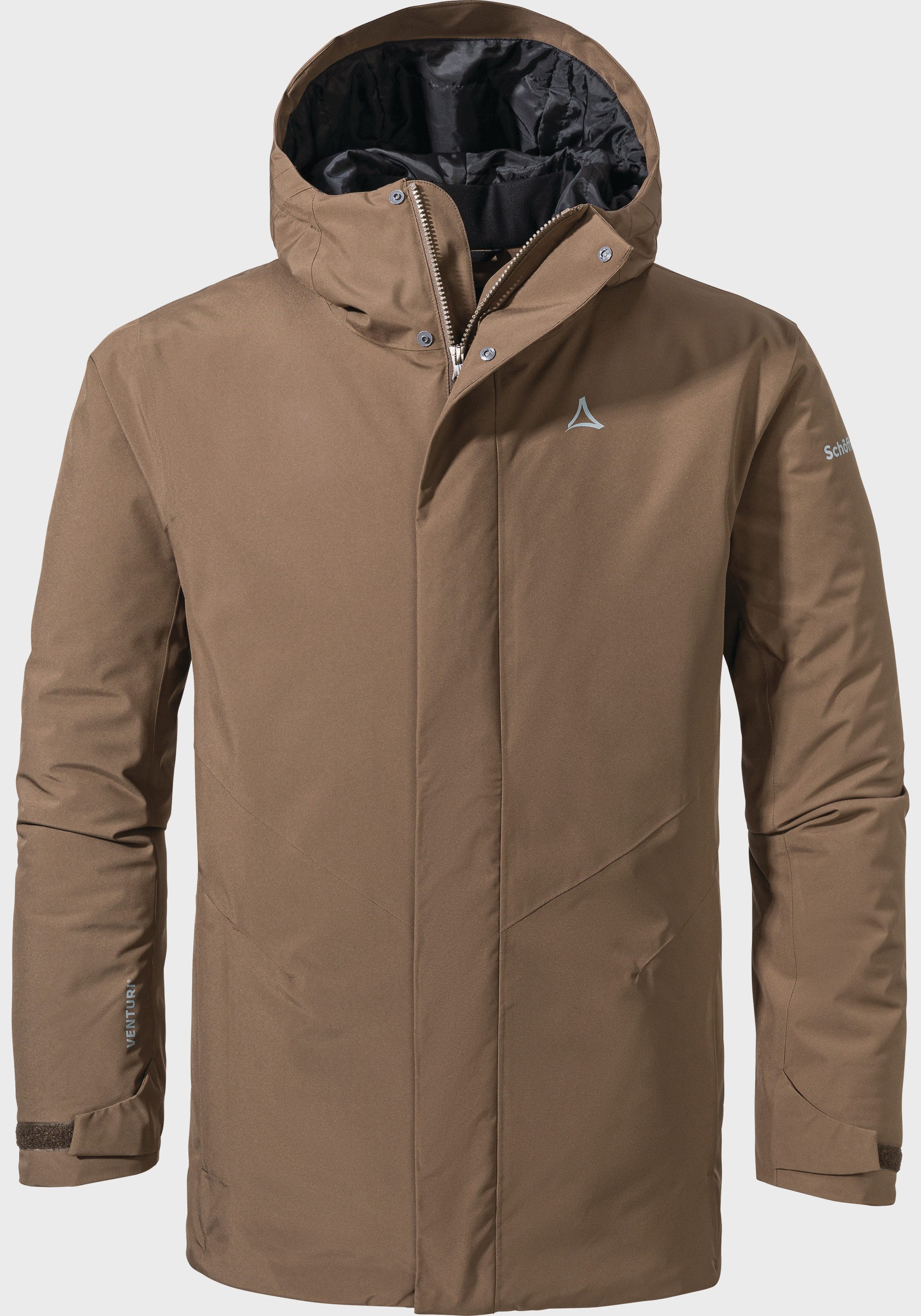 Schöffel Lang jack Hiking Parka Style Froda MNS heren jassen maat 54 bruin
