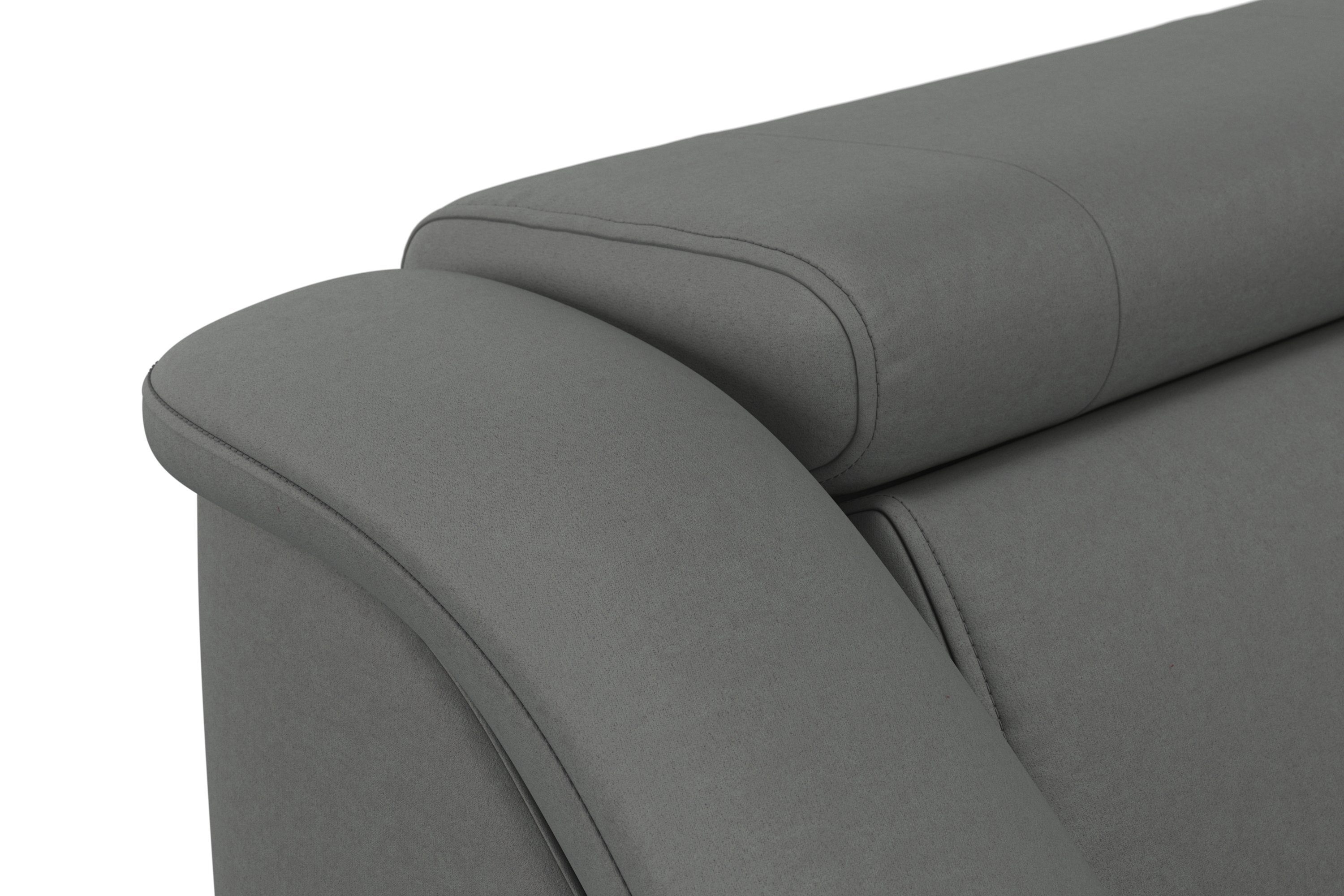 sit&more Hoekbank Freetown L-vorm met verstelbare hoofdsteun en comfortabele binnenvering