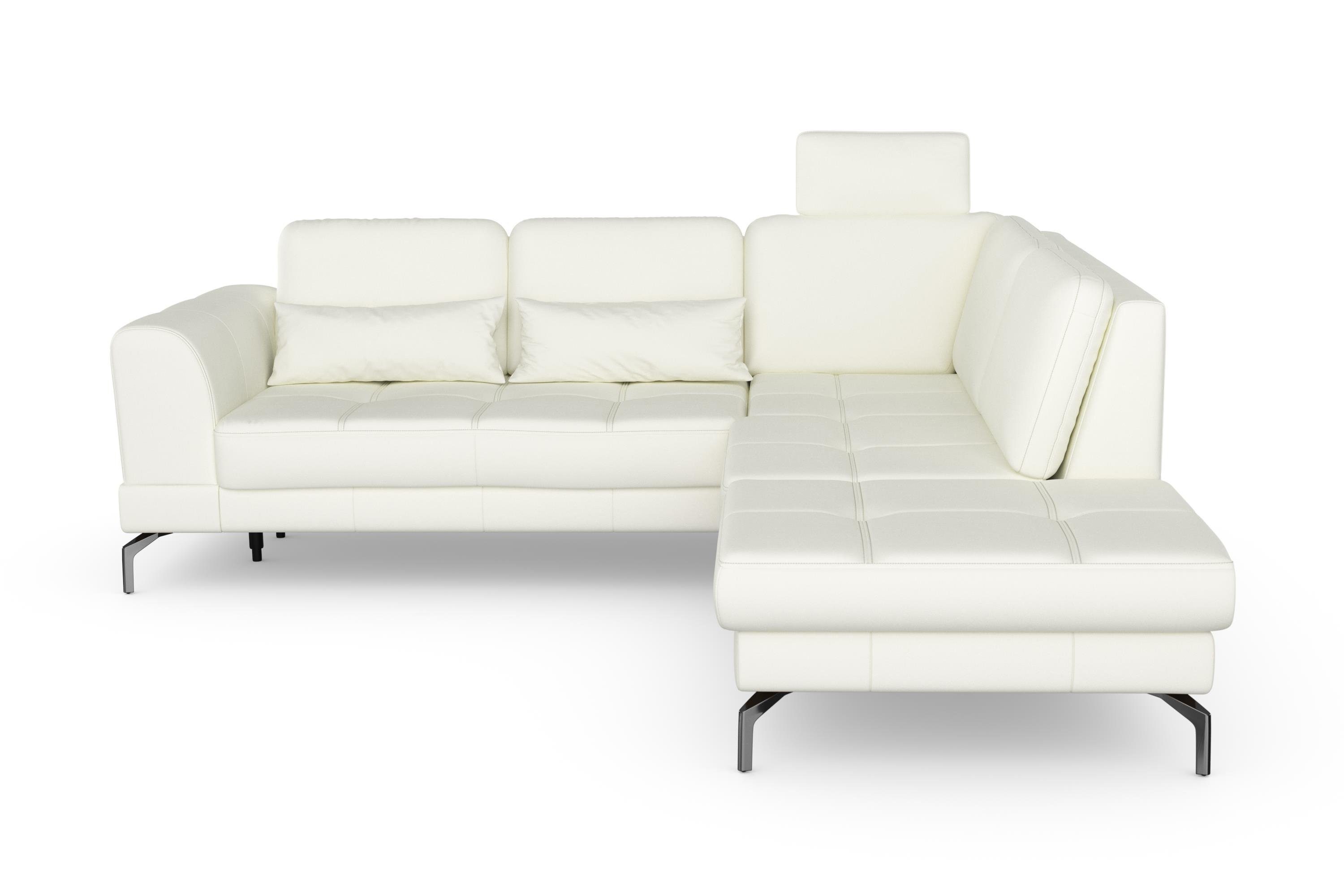 sit&more Hoekbank Bendigo L-vorm inclusief zitdiepteverstelling, bodemvrijheid 15 cm, in 2 pootkleuren