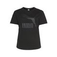 puma t-shirt classics logo tee + plus zwart