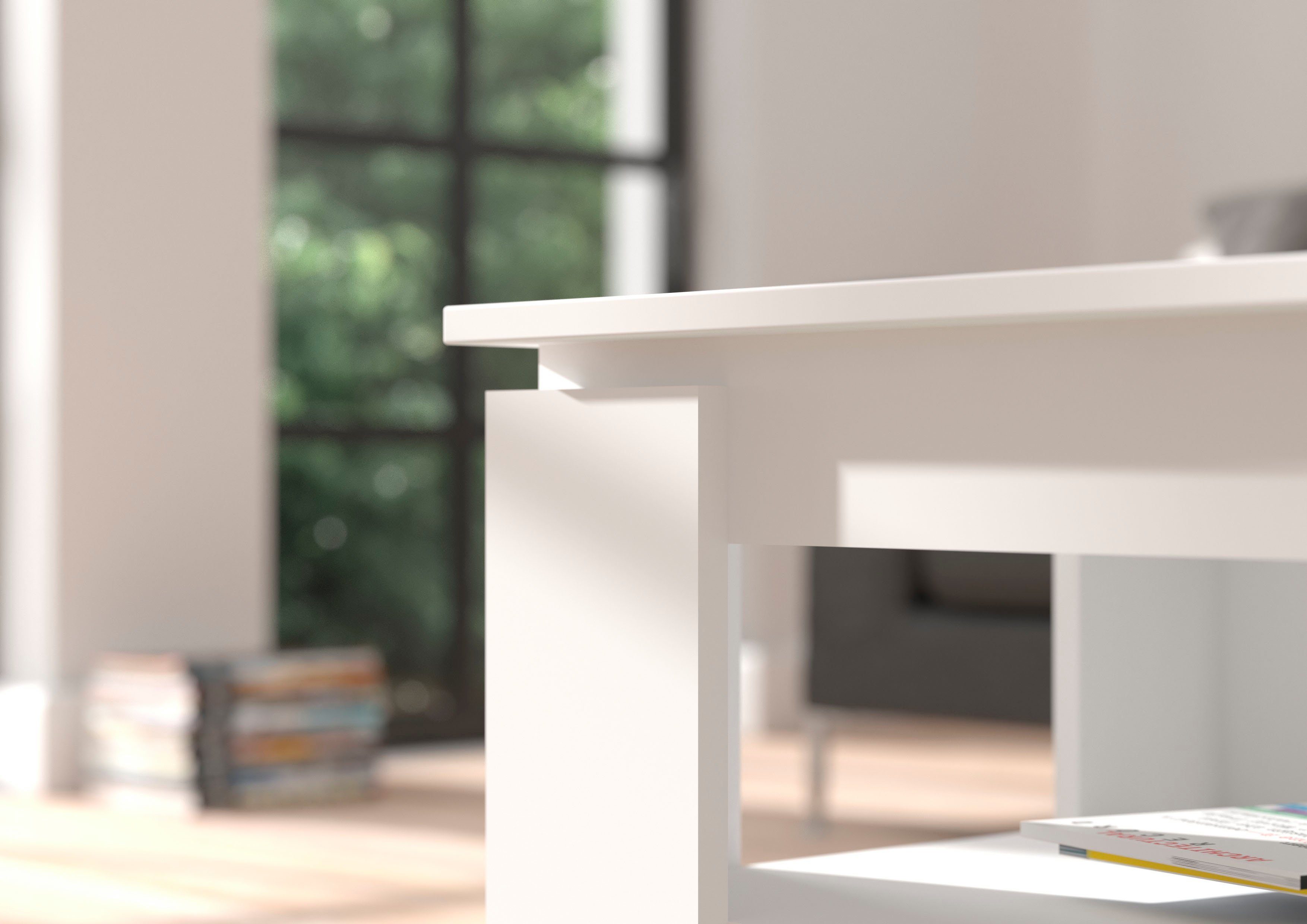 INOSIGN Salontafel Kalmar, rechthoekig, 100 x 60 cm, 1 Plank Salontafel, bijzettafel, koffietafel, woonkamer tafel, coffee table