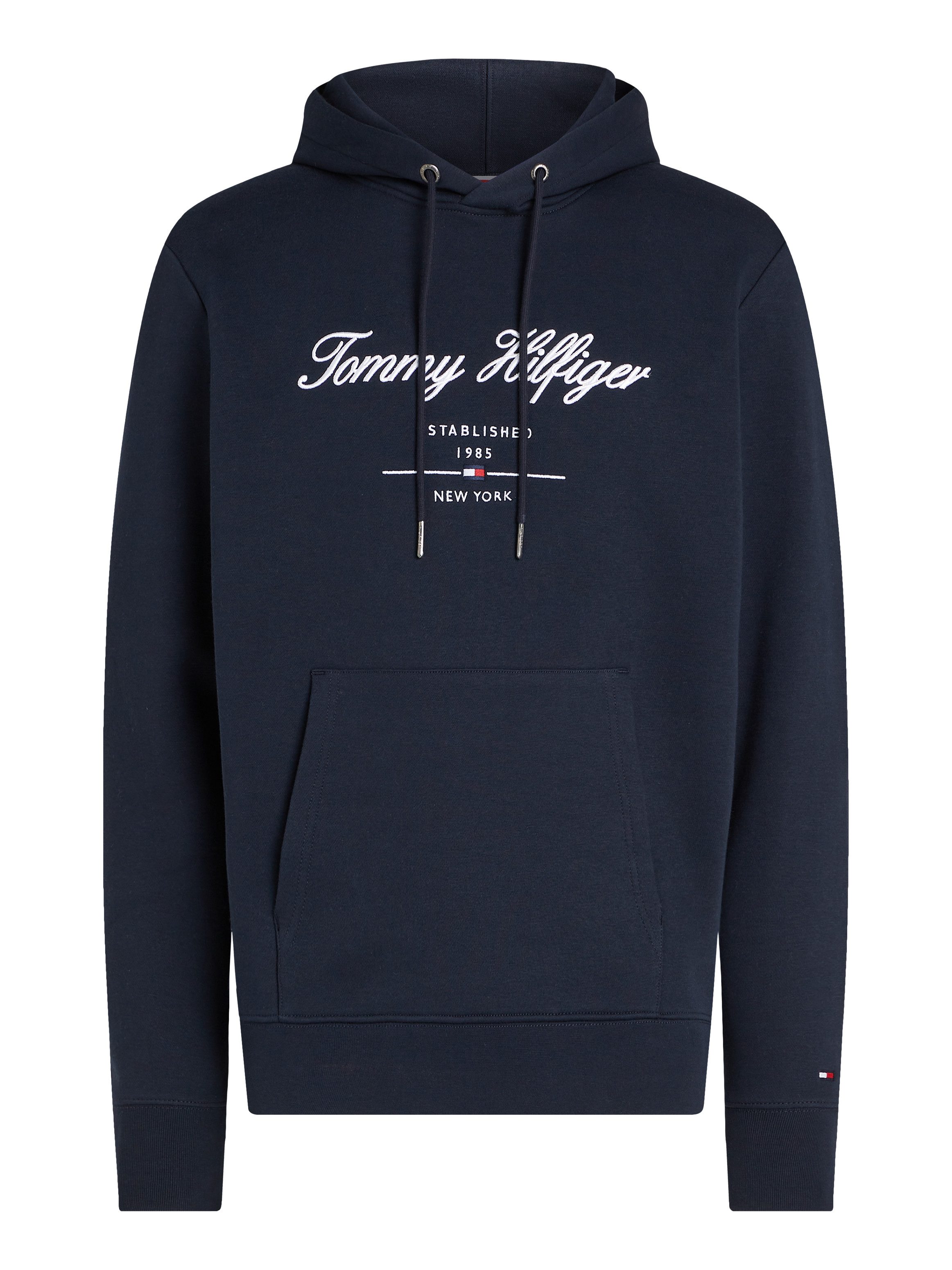 Tommy Hilfiger Hoodie SCRIPT LOGO HOODY met opgestikt logo