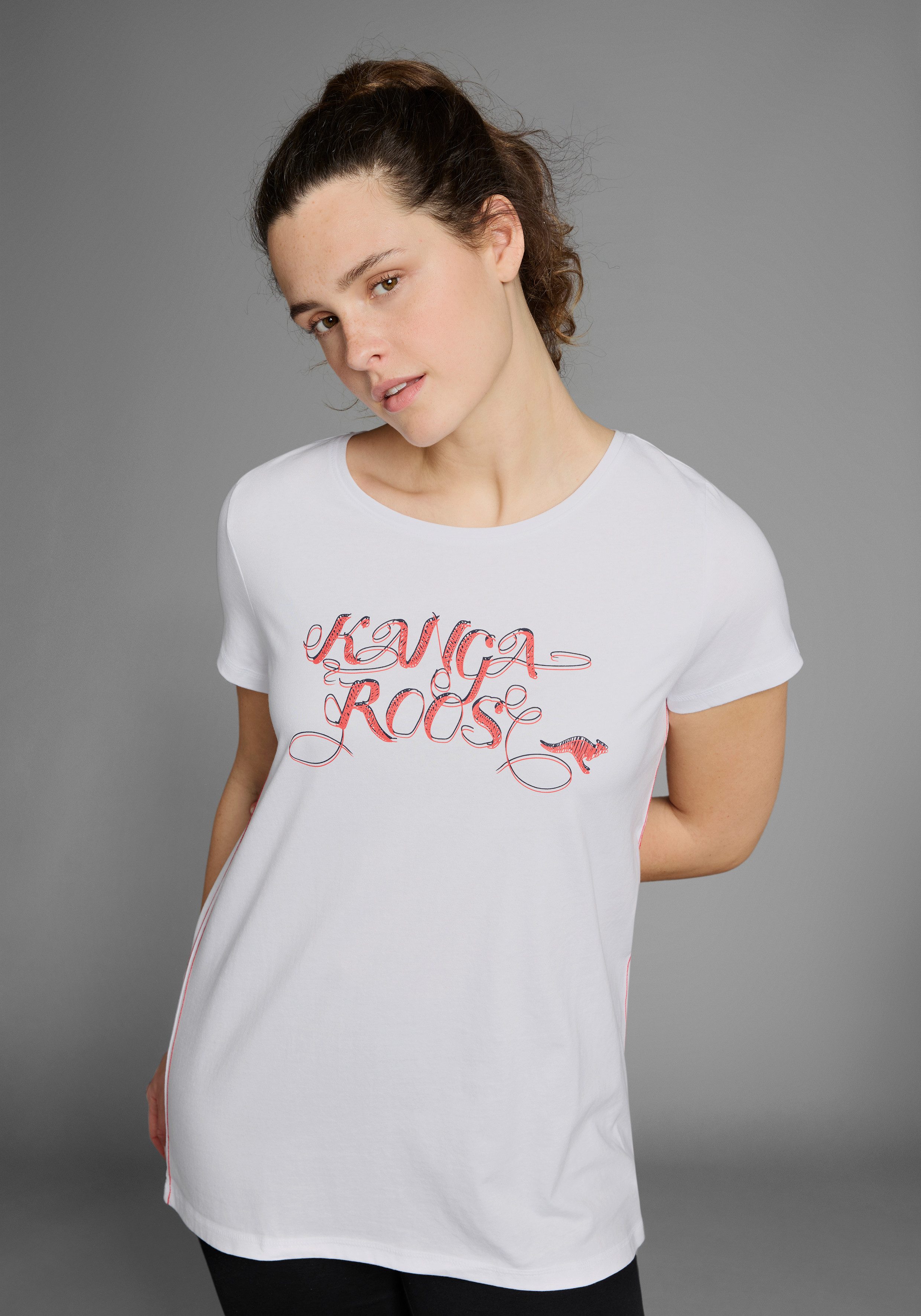 KangaROOS Lang shirt Korte mouw, figuuraccentuerende pasvorm (2-delig, Set van 2)