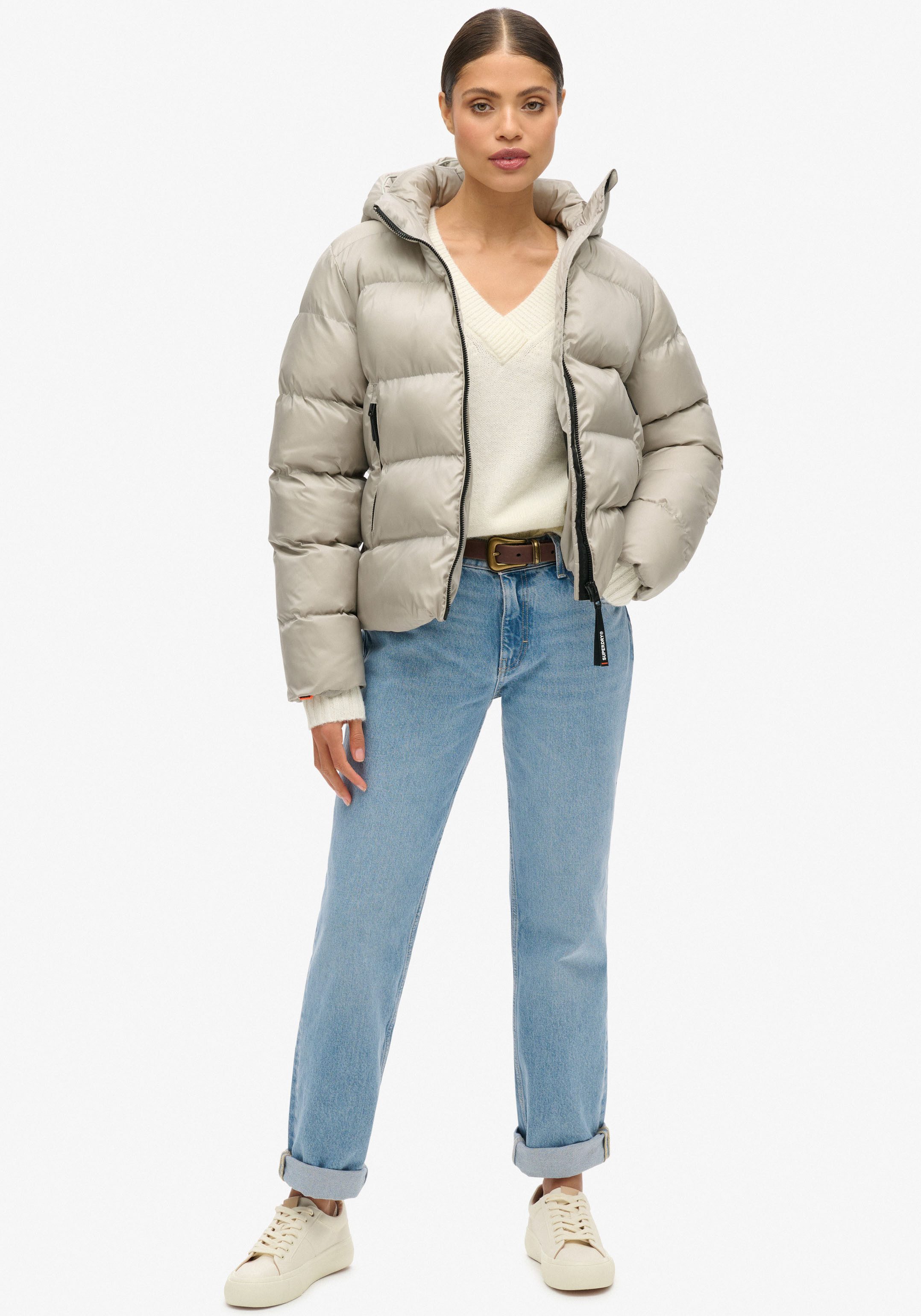 Superdry Gewatteerde jas HOODED LUXE SPORTS PUFFER