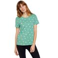 tom tailor t-shirt met modieuze print all-over groen