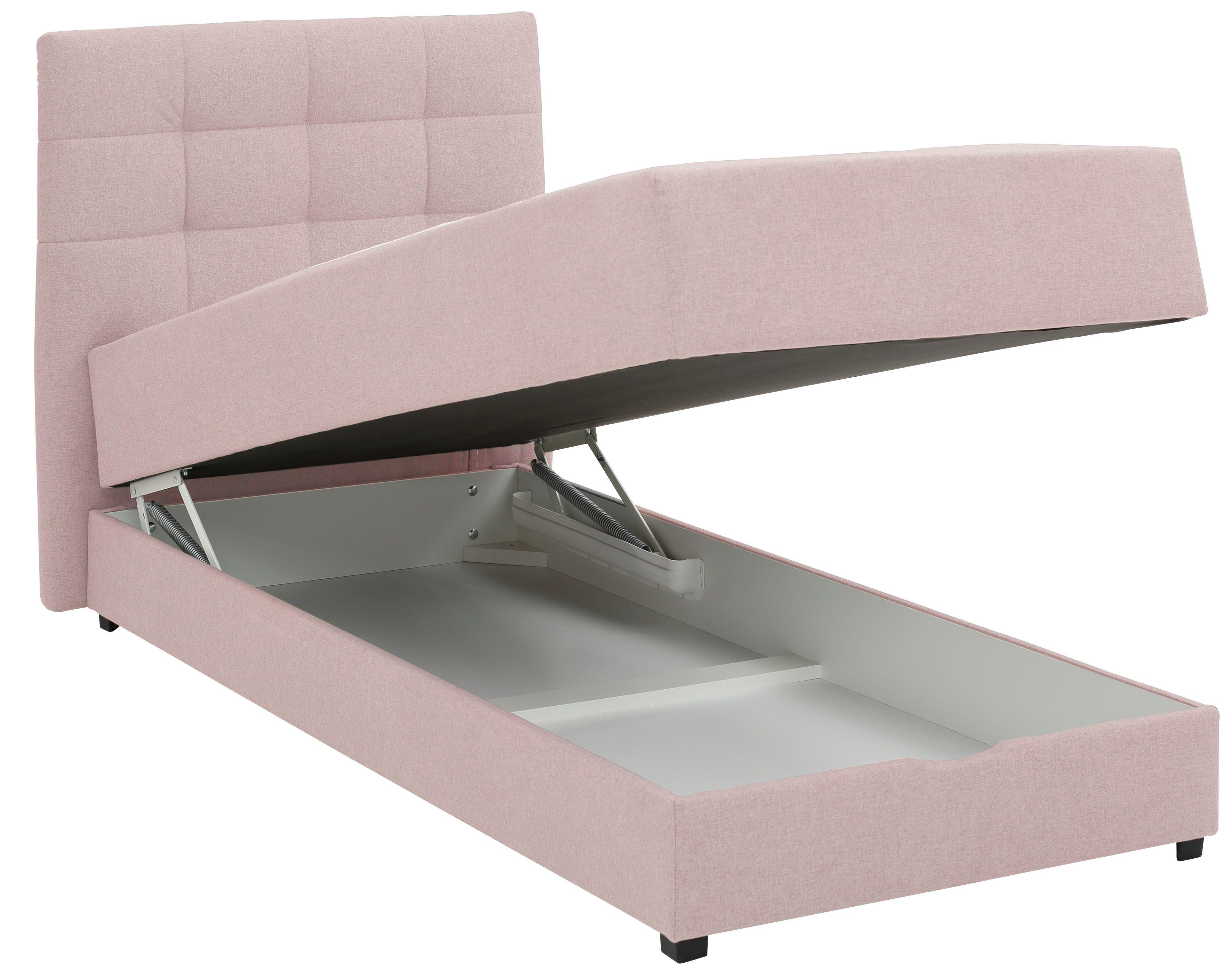 Lüttenhütt Boxspring Mieke incl. bedkist en topmatras, bekleding geïmpregneerd, 2 breedtes