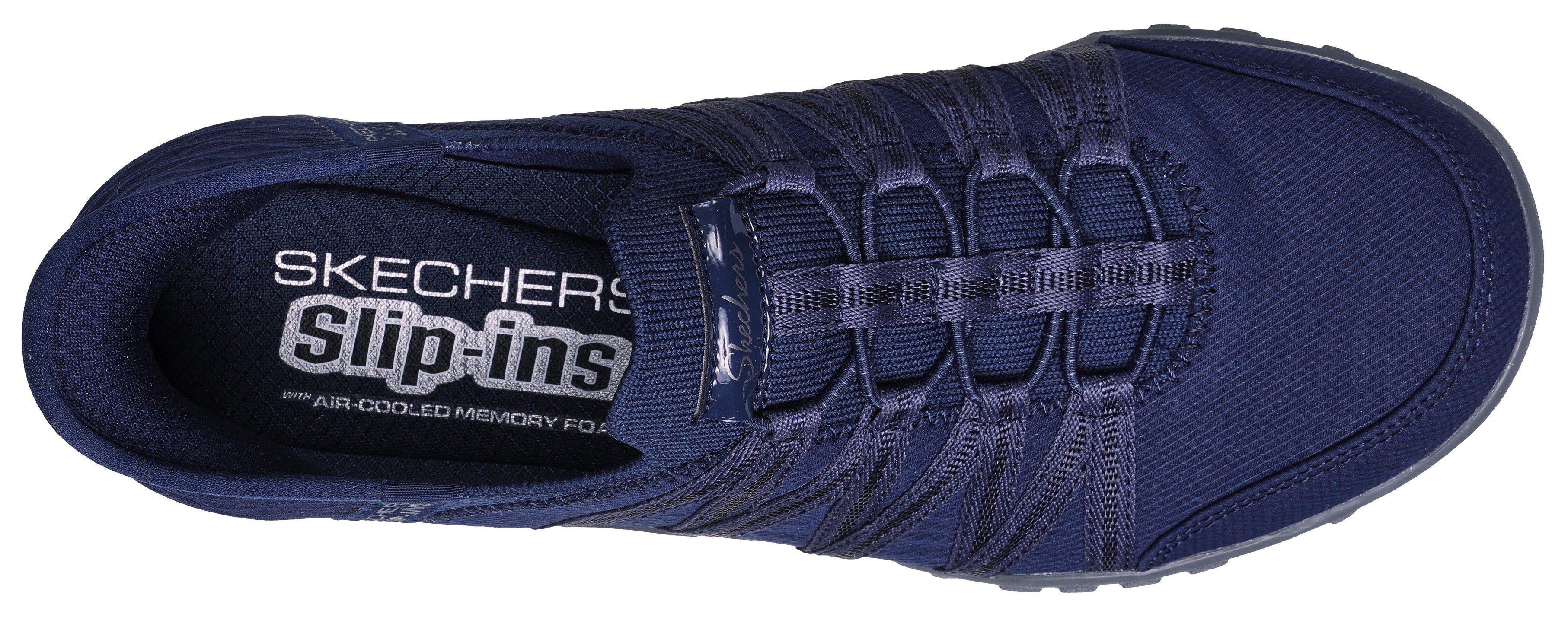 Skechers Slip-on sneakers BREATHE-EASY-ROLL-WITH-ME Vrijetijdsschoen geschikt voor machinewas