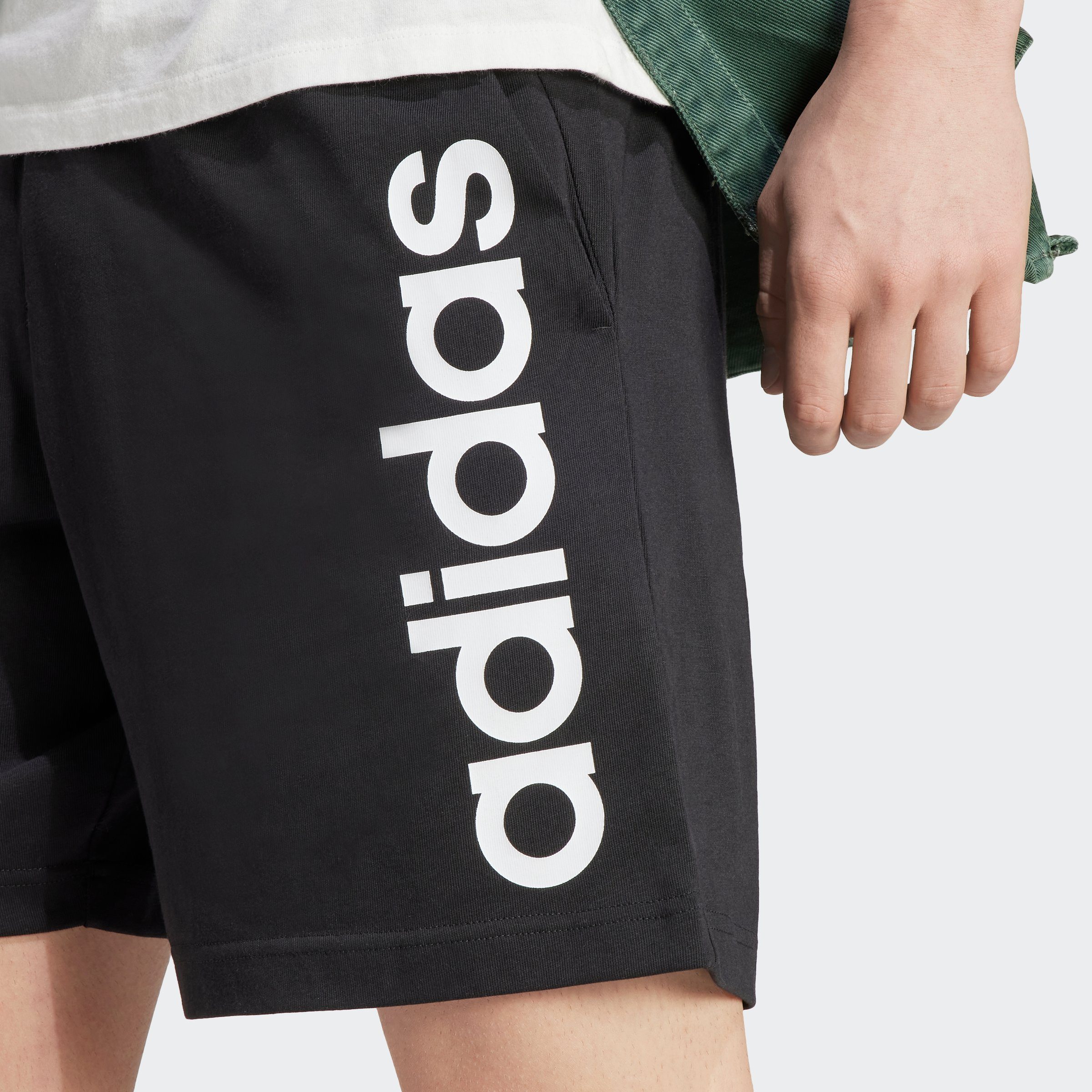 adidas Sportswear Short AEROREADY ESSENTIALS SINGLE JERSEY LINEAR LOGO (1-delig)