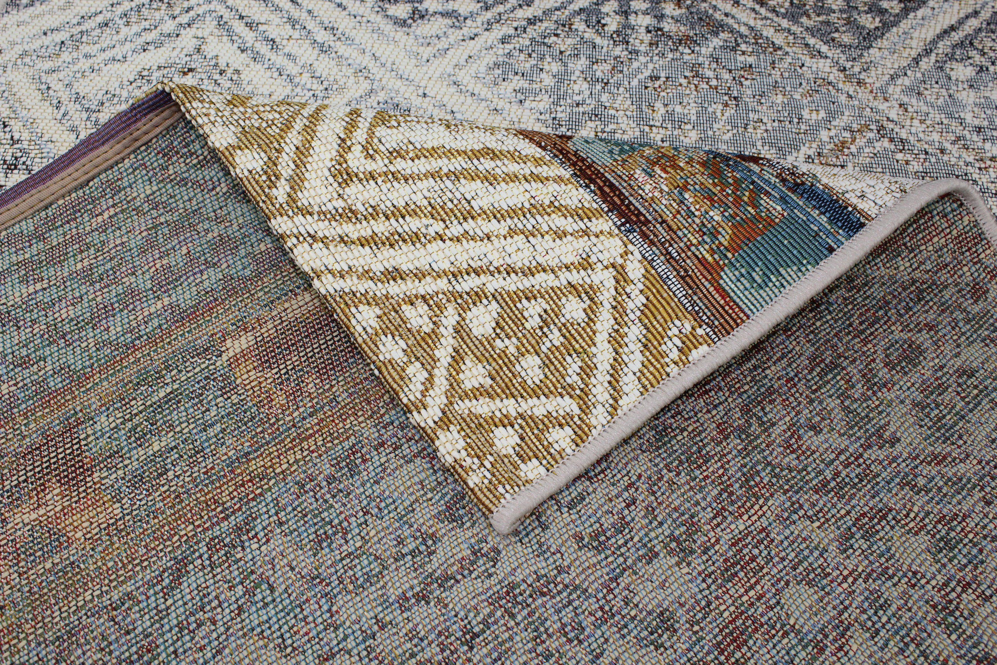 Dekowe Vloerkleed Susan modern ruiten design, geschikt voor binnen en buiten, woonkamer
