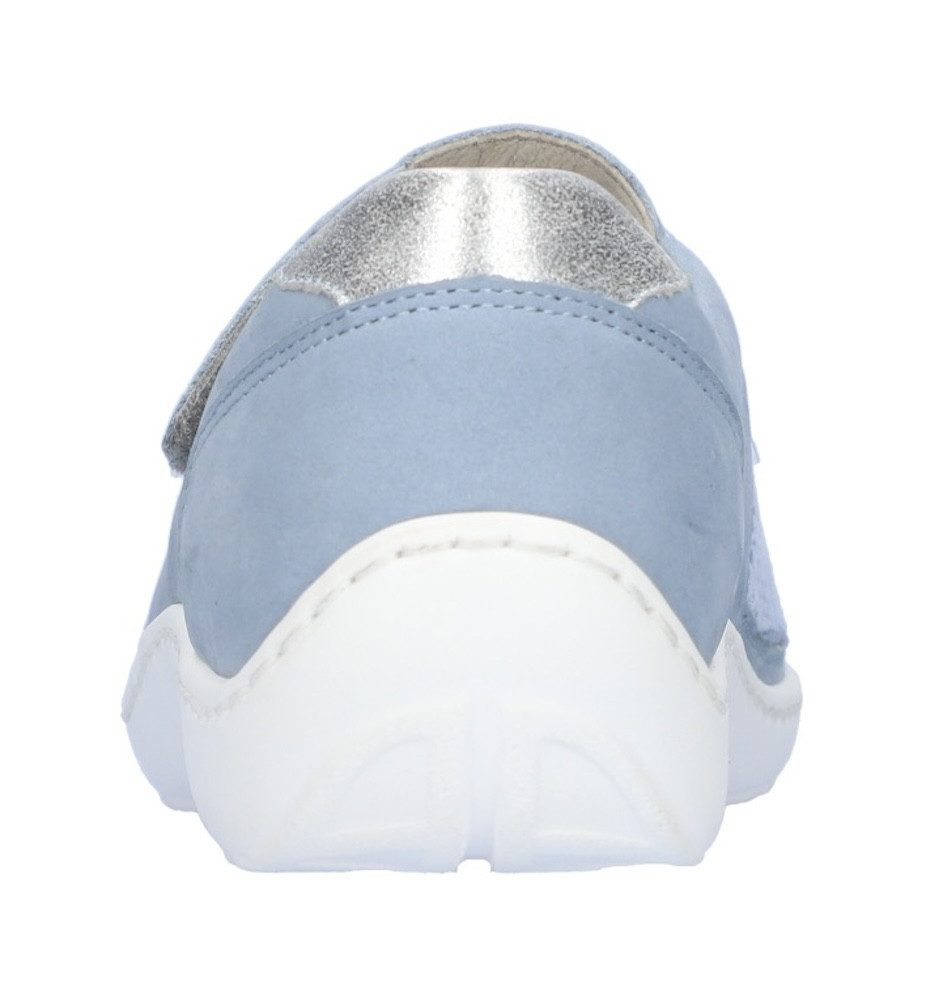 Waldläufer Ballerina's met riempje Henni , lage schoen, comfortabele schoen, klittenbandschoen in breedte h (= zeer breed)