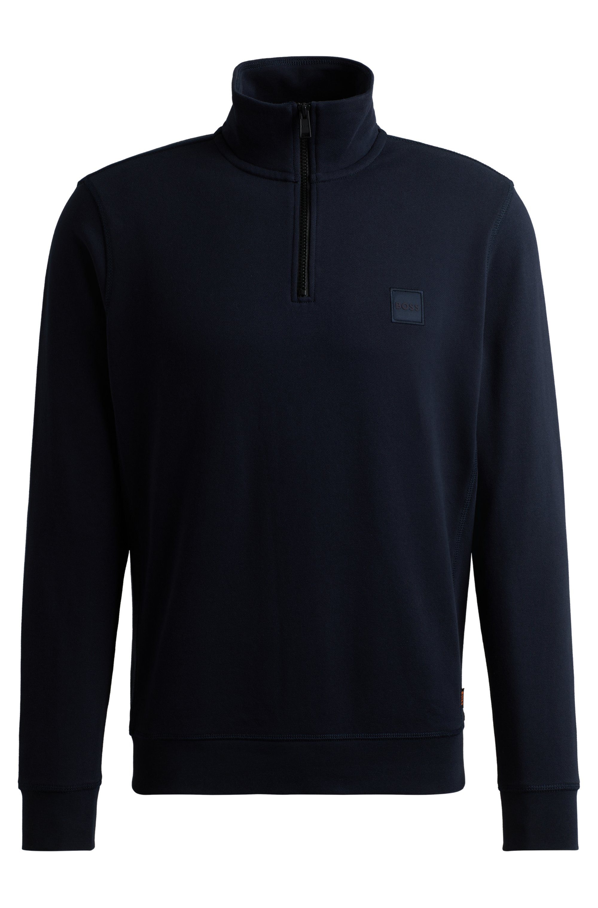 Boss Orange Sweatshirt Zetrust met een ritssluiting bij de kraag (1-delig)