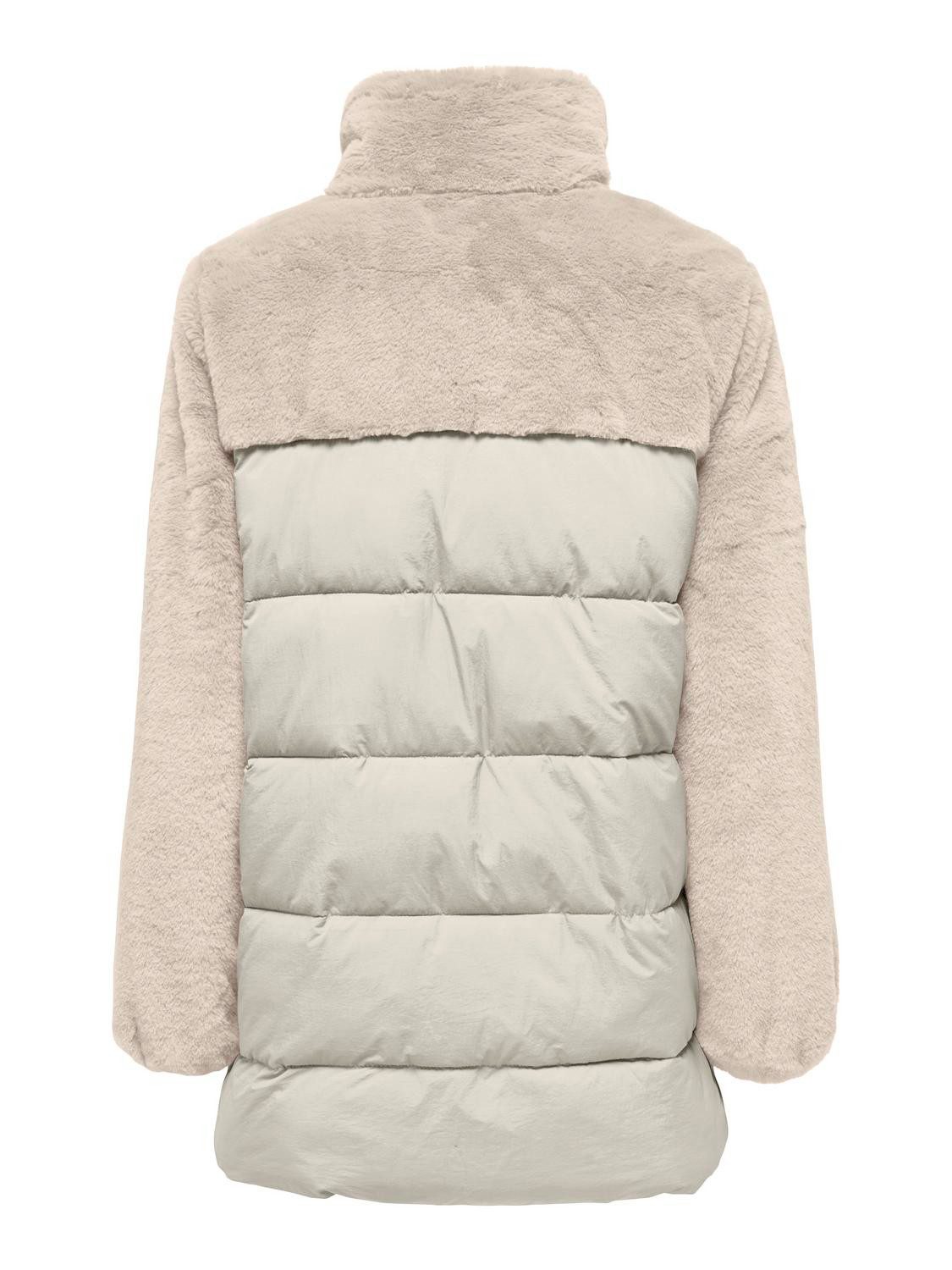 Only Gewatteerde jas ONLWANJA FUR PUFFER MIX COAT CC OTW