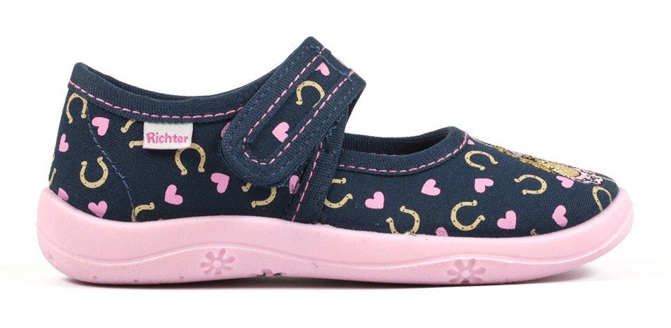 Richter Pantoffels Klittenbandschoen, kleuterschoen met schattige print