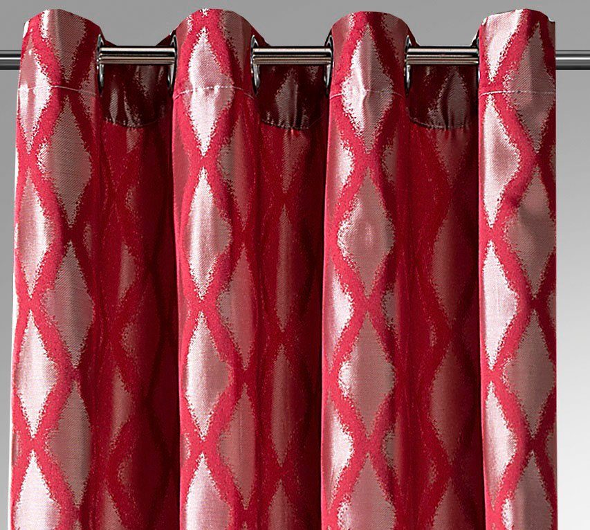 Weckbrodt Gordijn Ruit Jacquard, gestructureerd, ondoorzichtig, ruitmotief, gordijn, store (1 stuk)