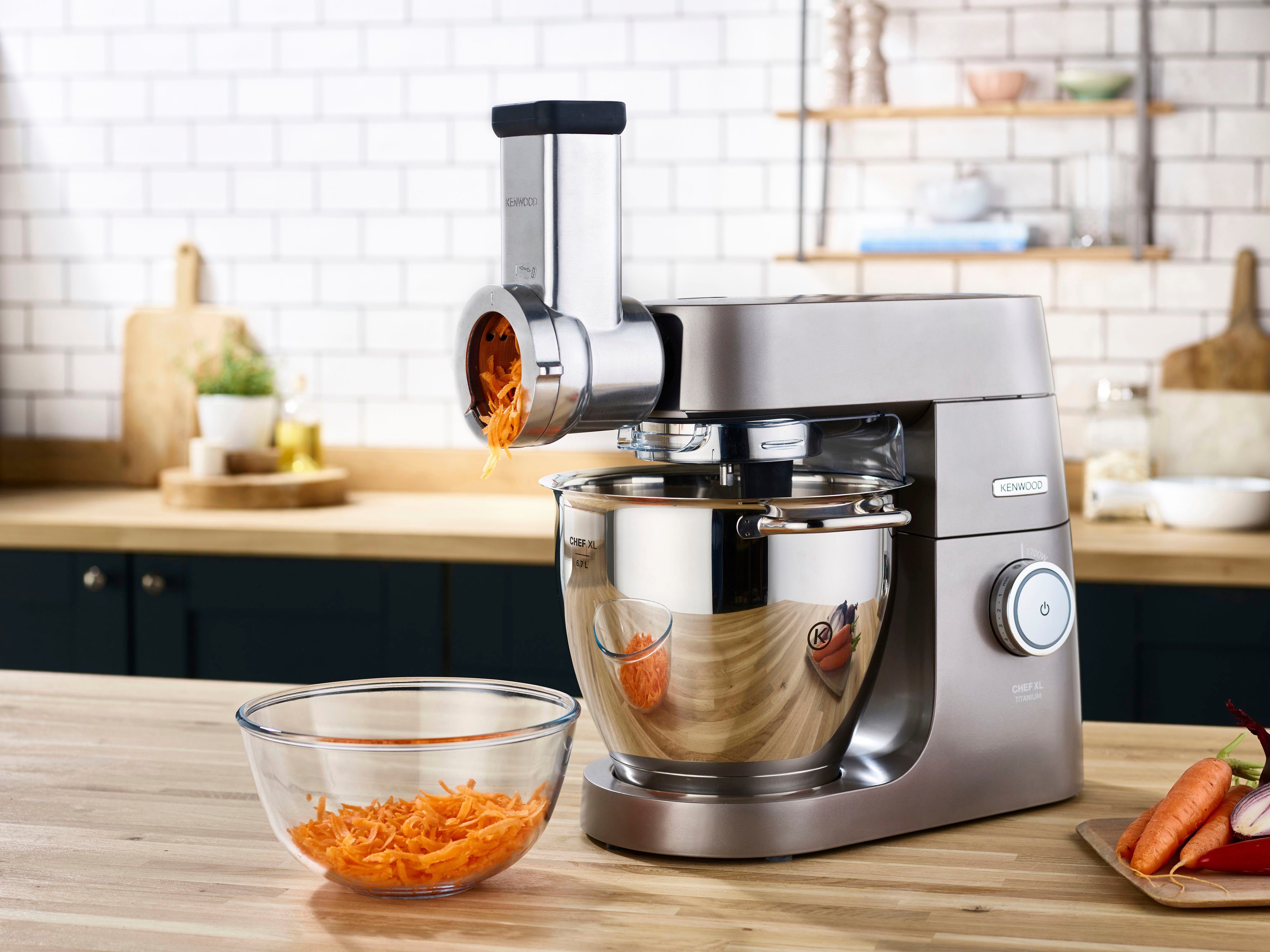 KENWOOD Lage-snelheidsrasp KAX643ME Slechts te gebruiken met de bijbehorende adapter (bestelnr. 701267)