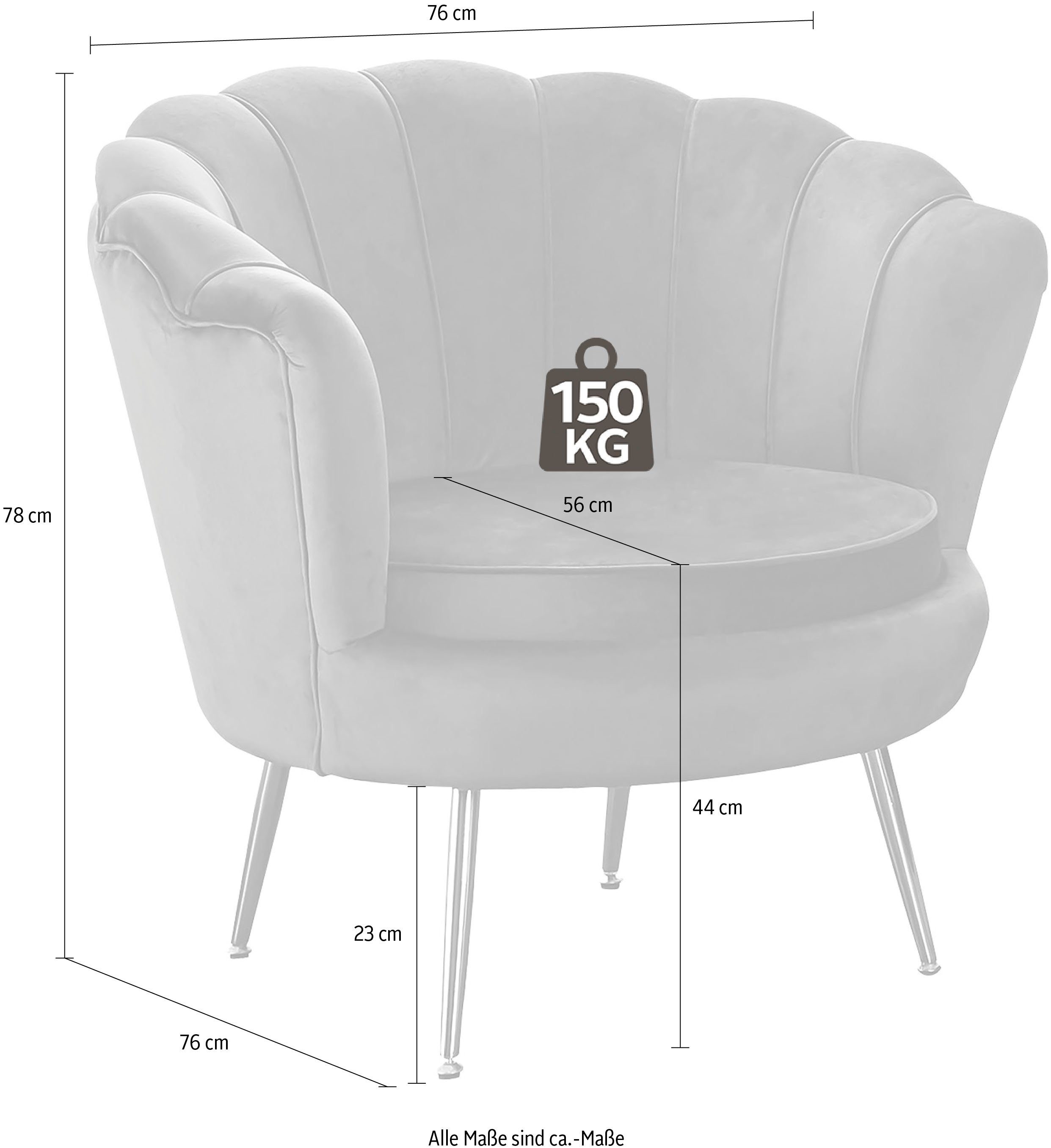 SalesFever Loungestoel Clam opvallend schelpdesign