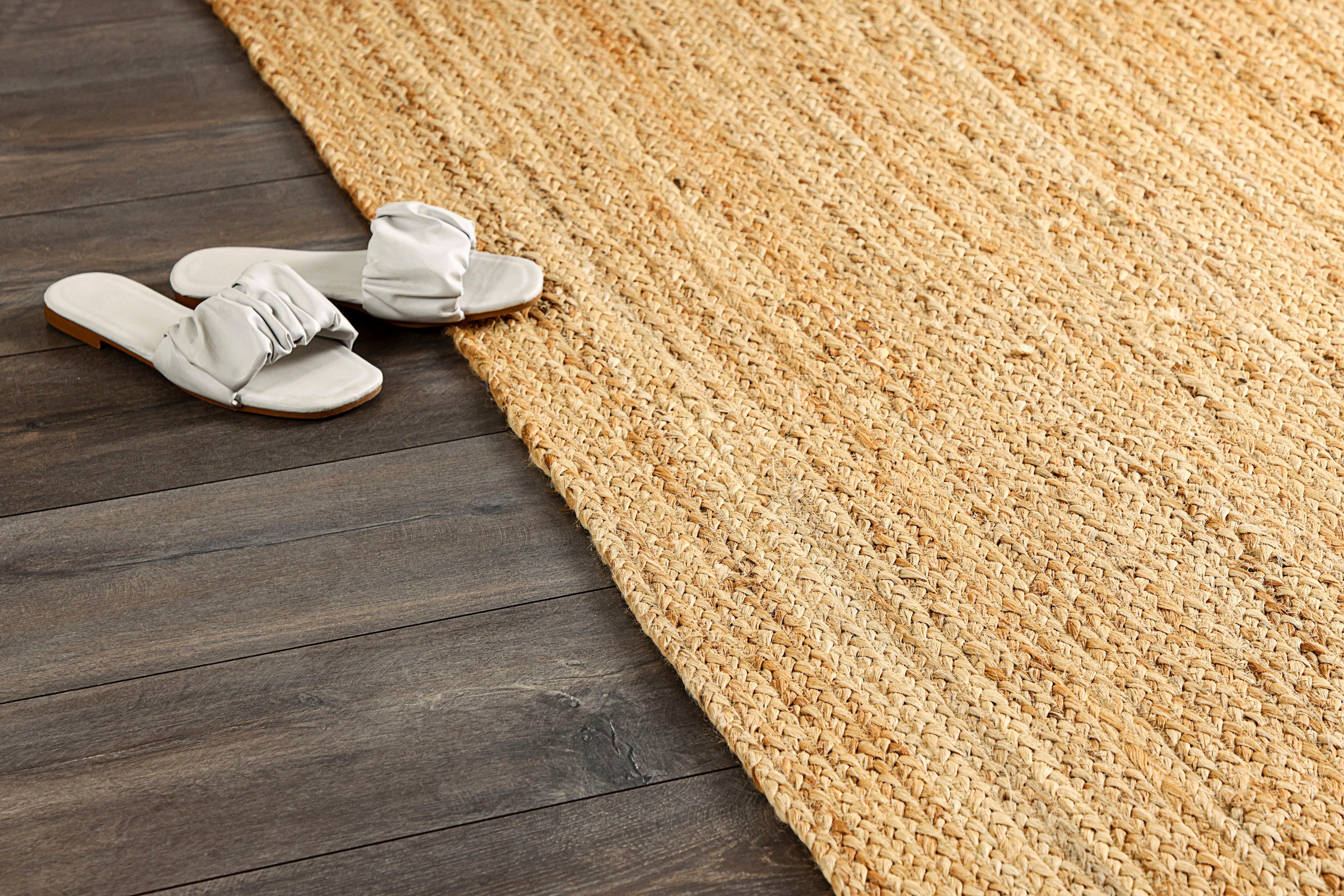 Myflair Möbel & Accessoires Loper Lola Jute tapijt, omkeerbaar tapijt, handgeweven, 100% natuurlijke vezel, Boho-stijl