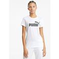 puma t-shirt ess logo tee wit