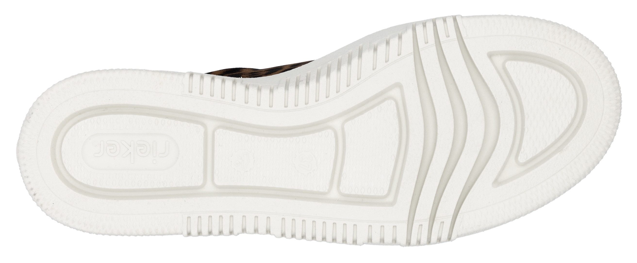 Rieker Plateausneakers Sneaker, slip-on sneaker, slipper met schachtvoering