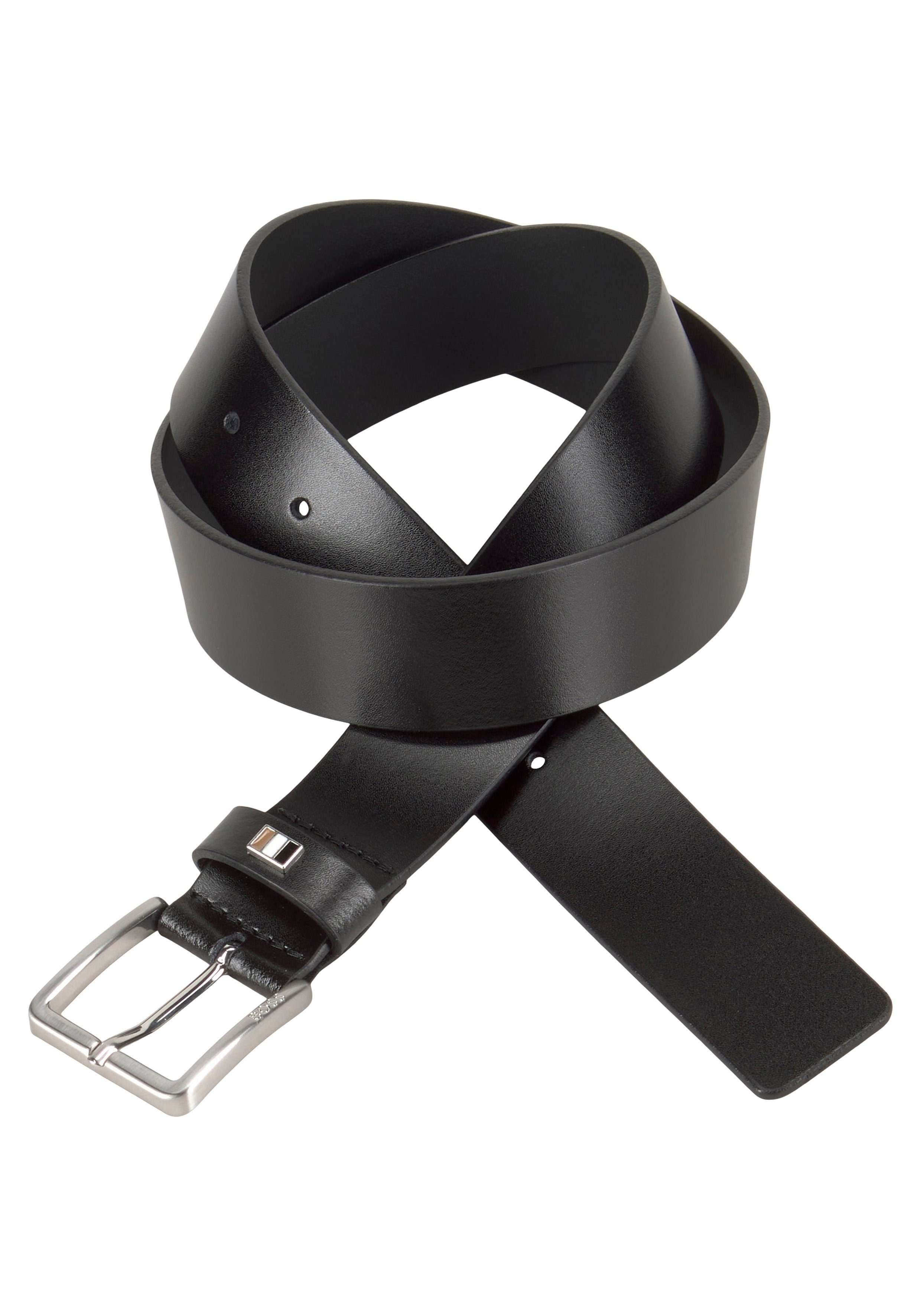 Boss Leren riem Ther-Flag-E_Sz35 met stijlvolle merkdetaillering