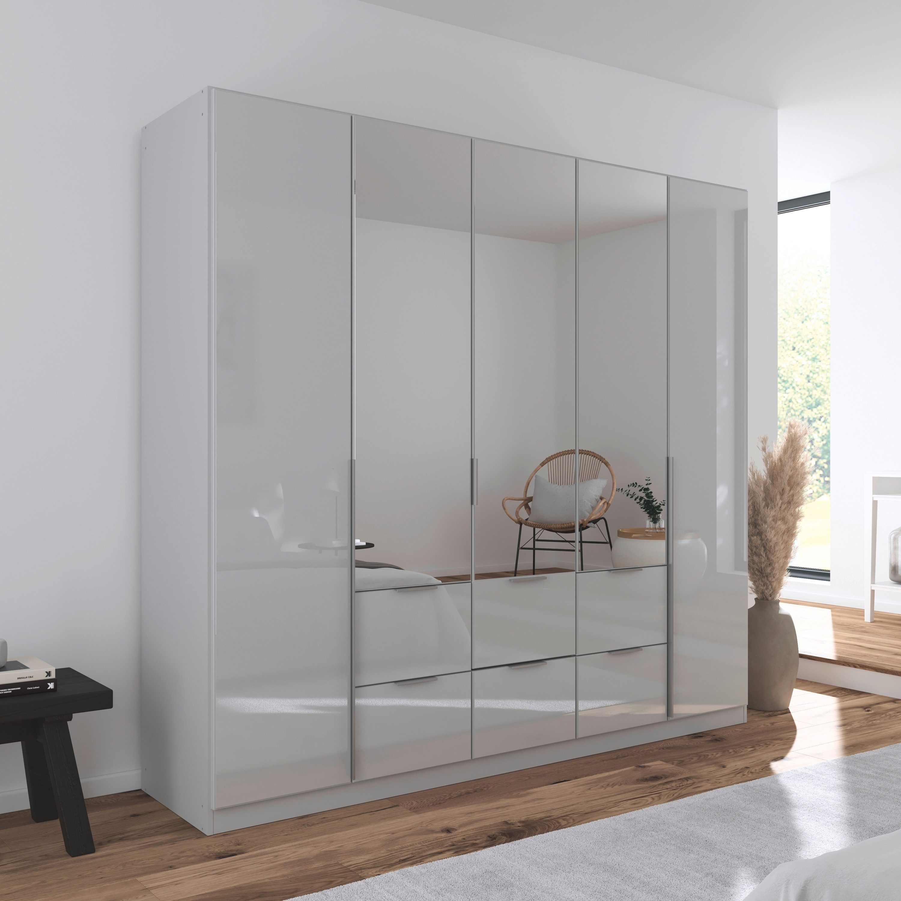 rauch Draaideurkast Kledingkasten kast garderobe AGORDO met glazen front