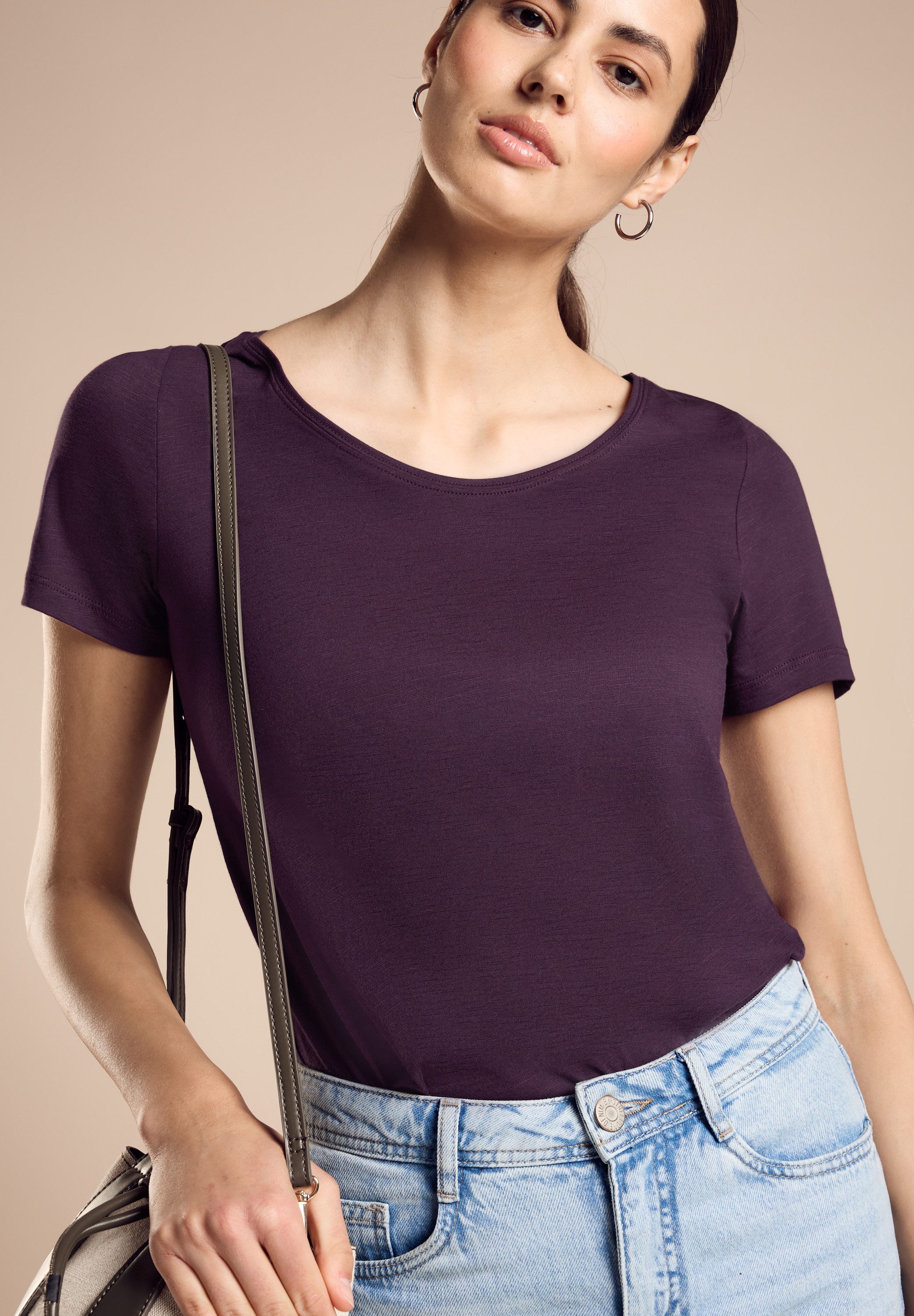 STREET ONE T-shirt Style Gerda met een langere achterkant