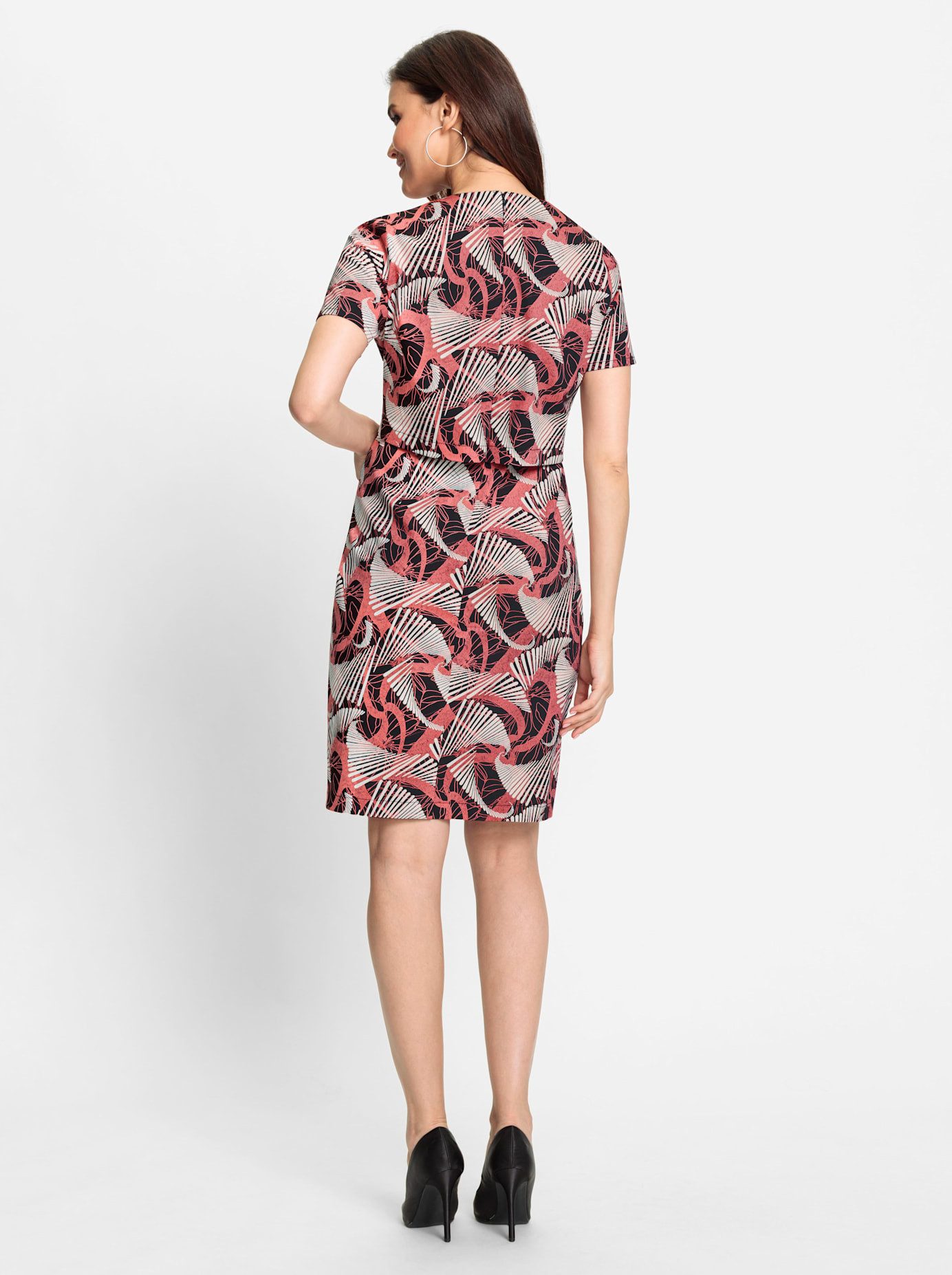 Lady Gedessineerde jurk