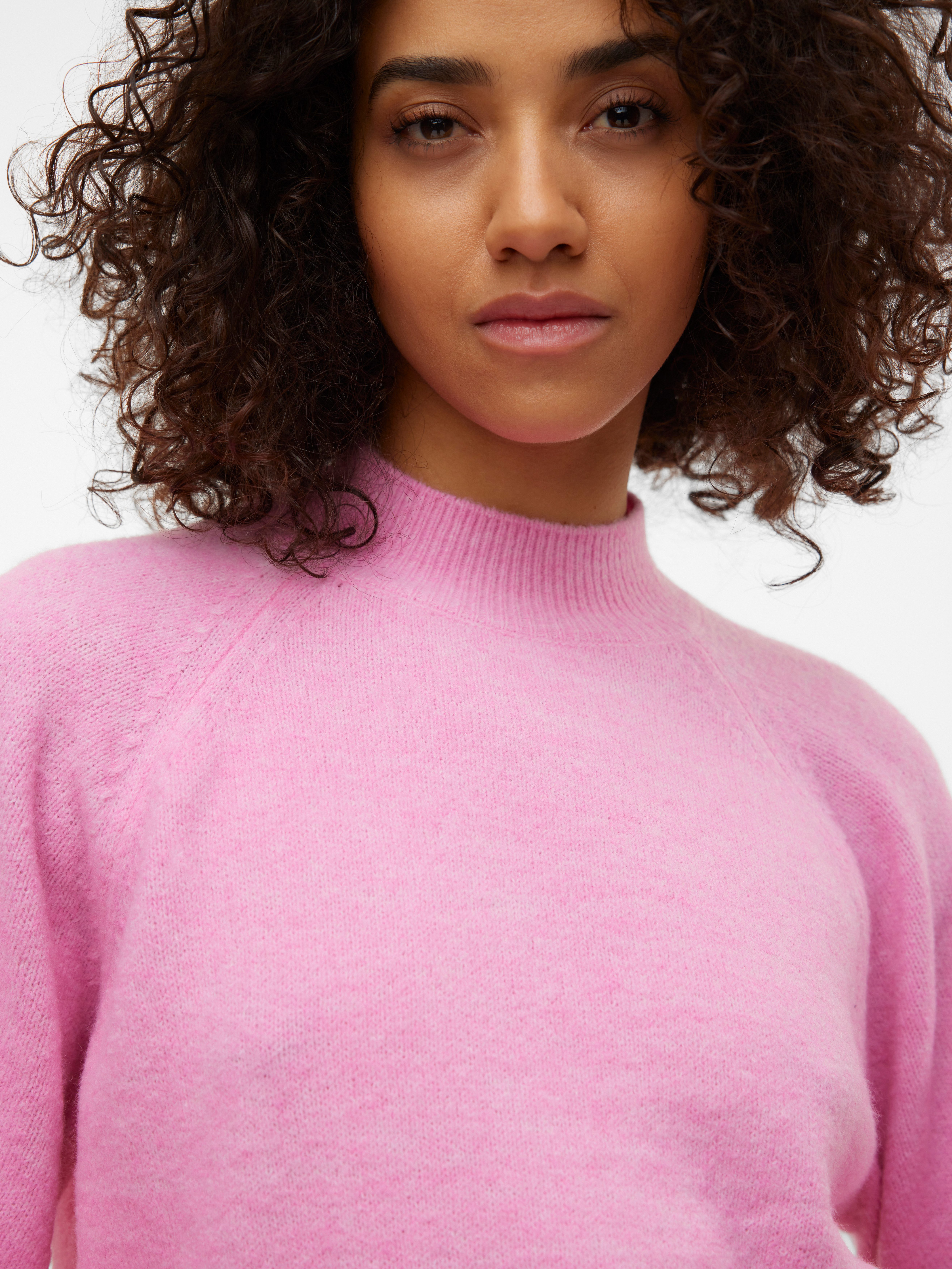 Vero Moda Gebreide trui VMLEAF LS HIGH NECK PULLOVER ENT