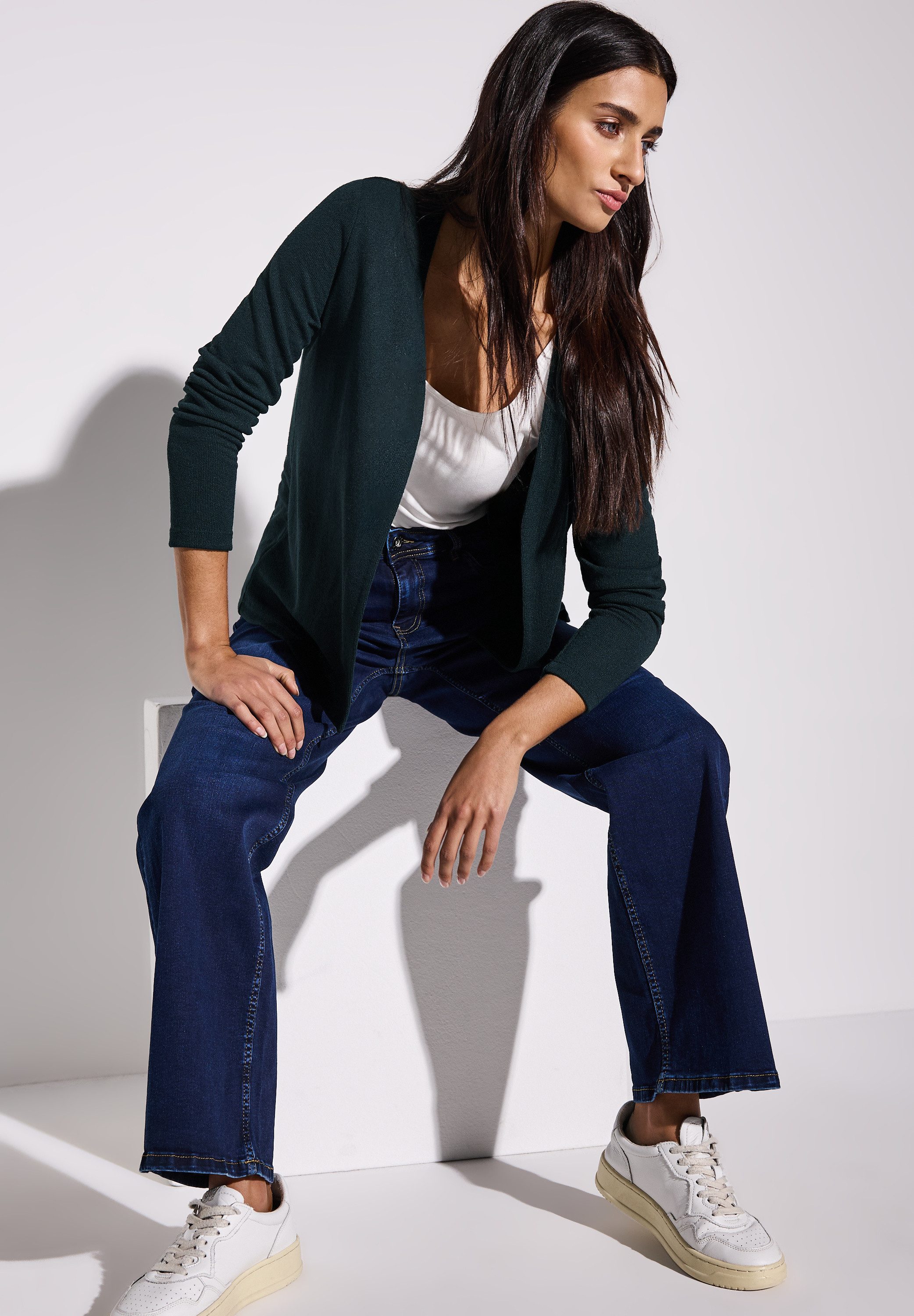 STREET ONE Shirtjasje Nette in brei-look
