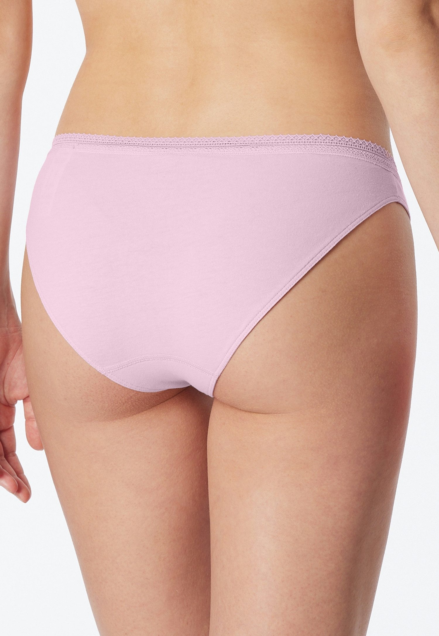 Schiesser Rio-slip Cotton Lace met feminin kantband aan de taille (2 stuks, Set van 2)
