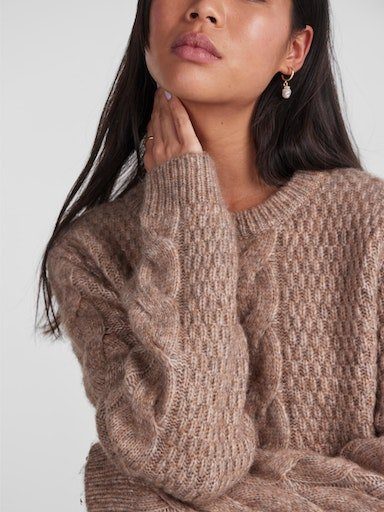 pieces Gebreide trui PCNINA LS O-NECK KNIT NOOS BC