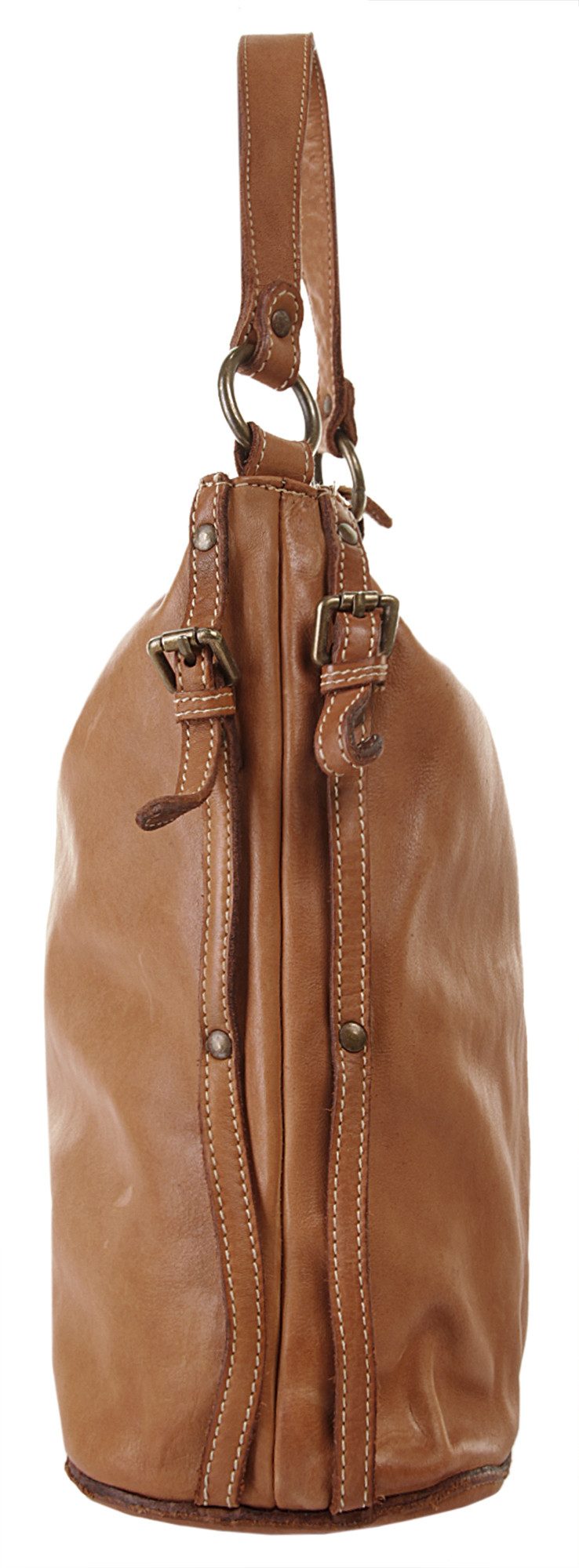 Cluty Schoudertas echt leer, made in italy