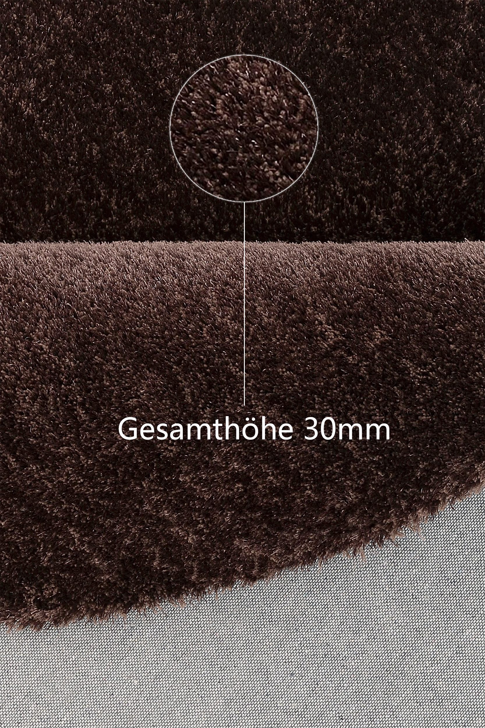 Bruno Banani Set slaapkamerkleedjes met hoge pool Dana tapijt, klantenfavoriet unikleur, microvezel, gemakkelijk in onderhoud, slaapkamerkleed, slaapkamer
