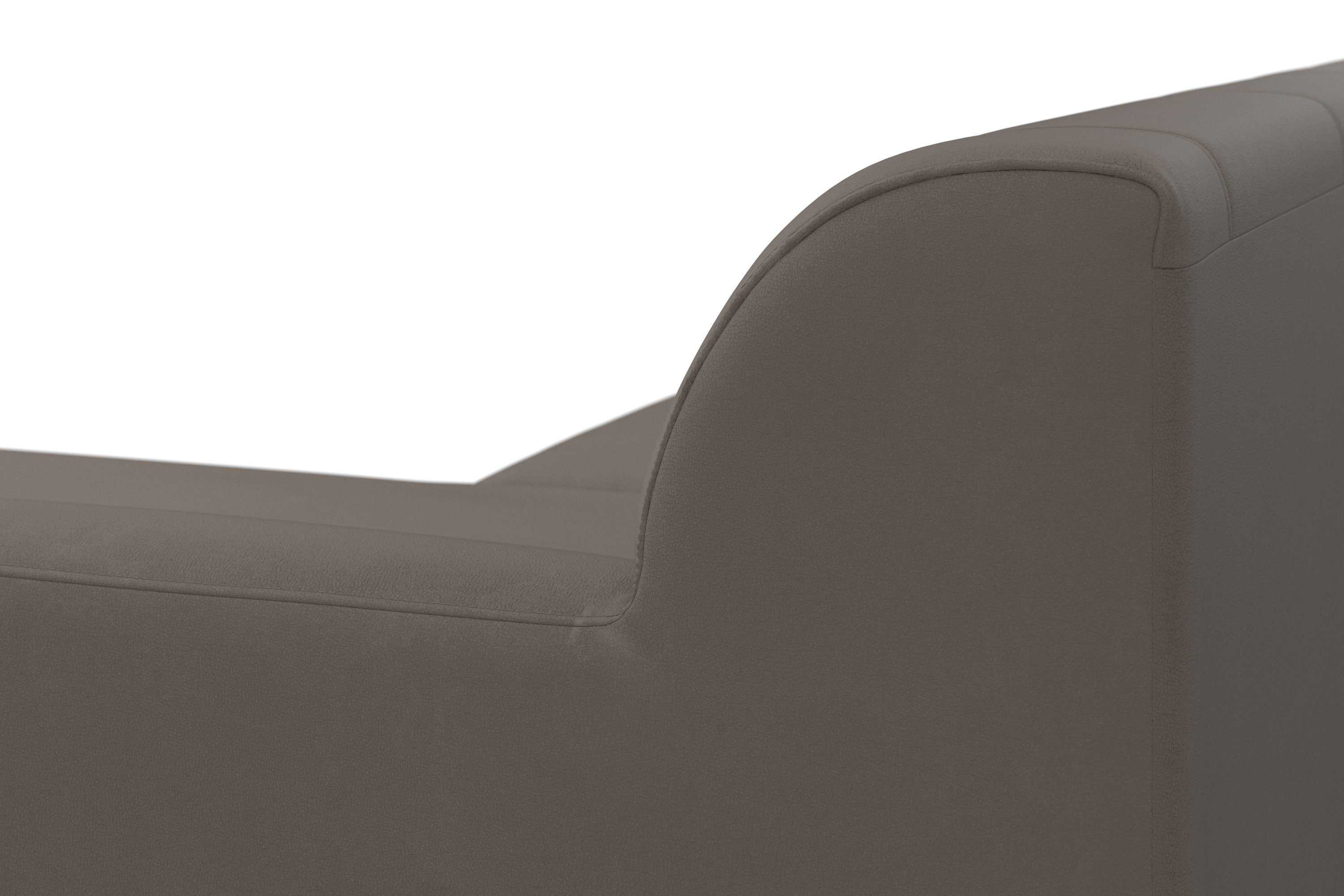 DOMO collection Hoekbank Topper, elegant en tijdloos, compacte afmetingen 245/155cm, L-vorm