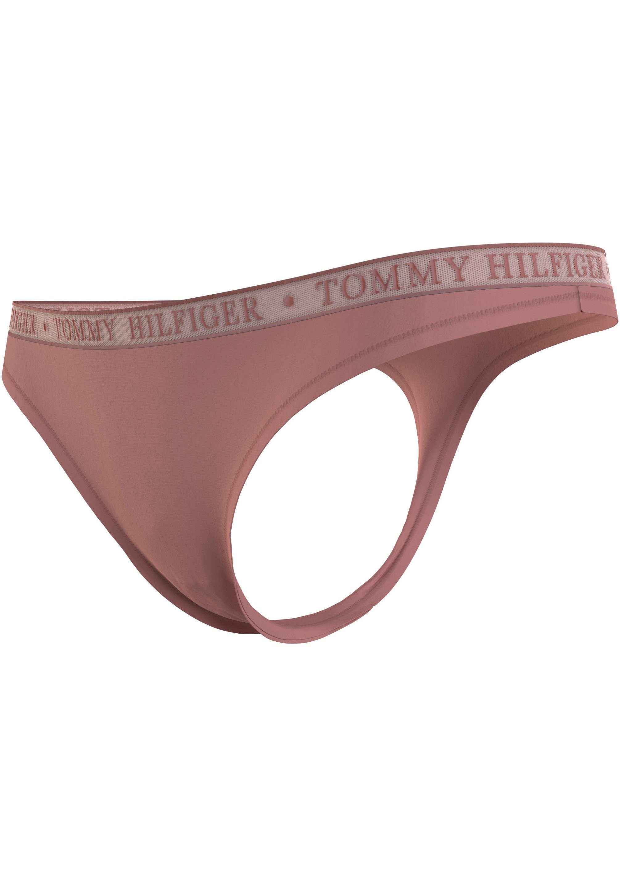 Tommy Hilfiger Underwear Slip LACE 3P THONG (EXT SIZES) met tommy hilfiger logoband (Set van 3)