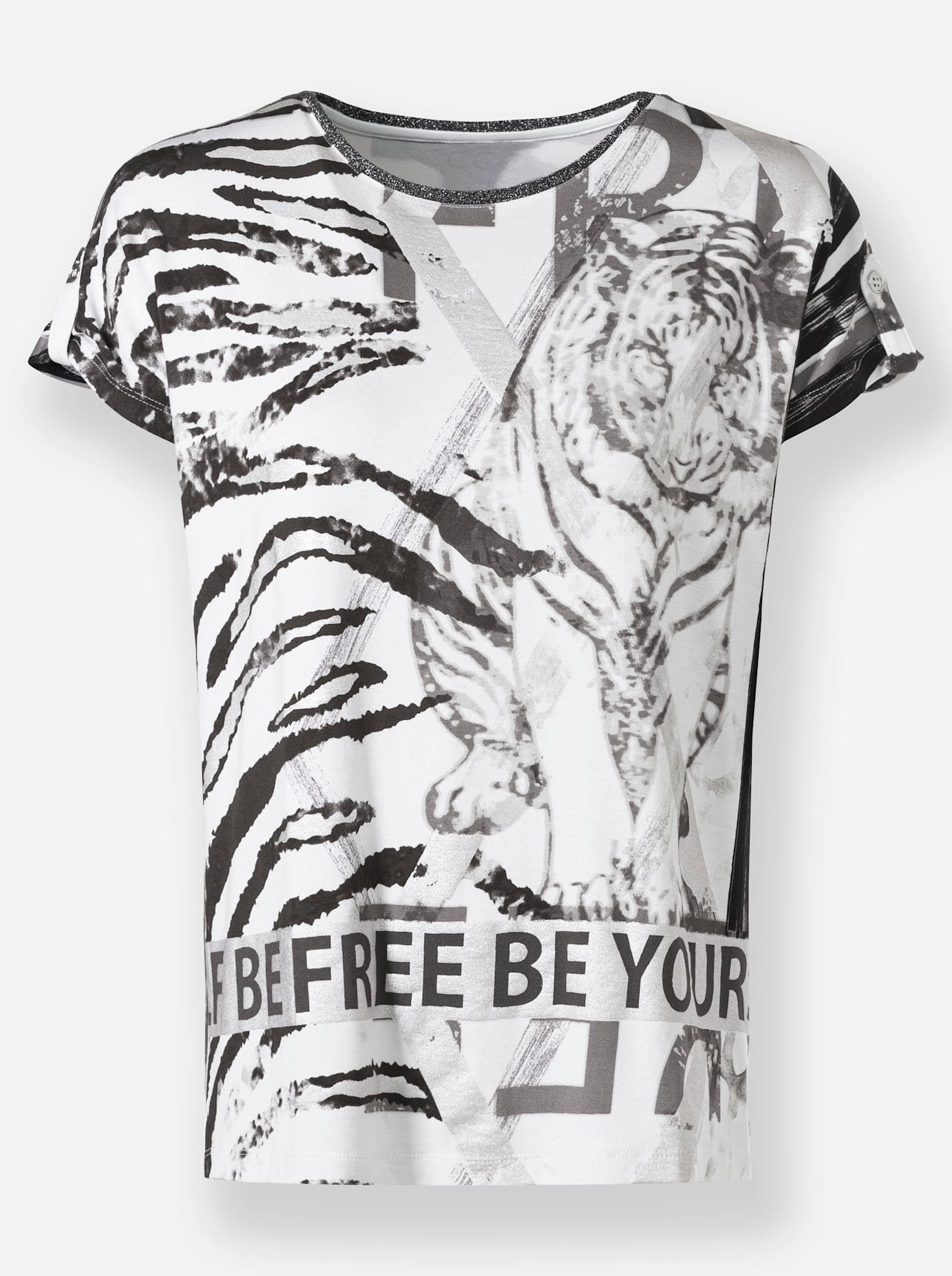 heine Shirt met korte mouwen Gedessineerd shirt (1-delig)