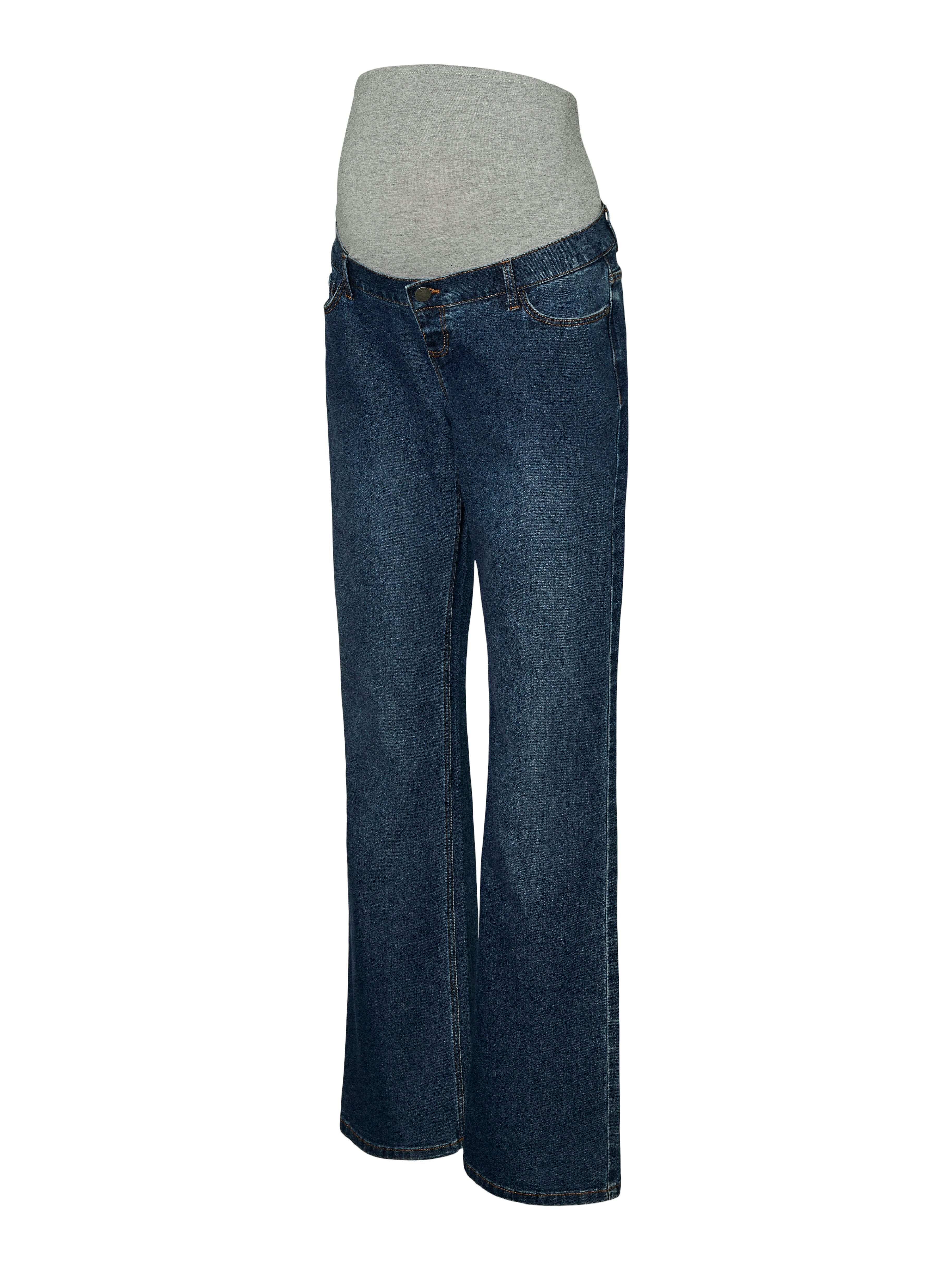 Mamalicious Zwangerschapsjeans MLEDINA FLARED DB JEANS NOOS