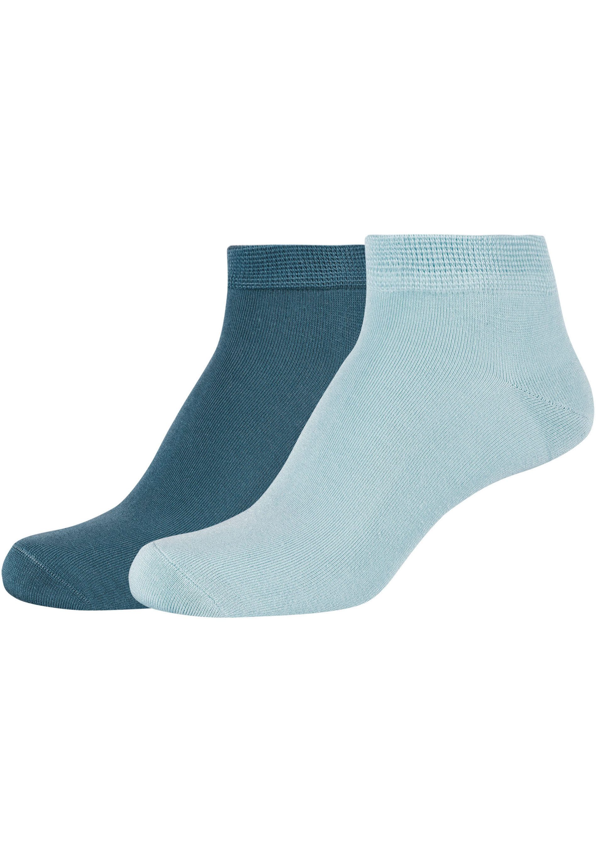 Camano Korte sokken Silky Touch met huidvriendelijke stof (Set van 6) dames sneakersokken maat 35 (38) blauw