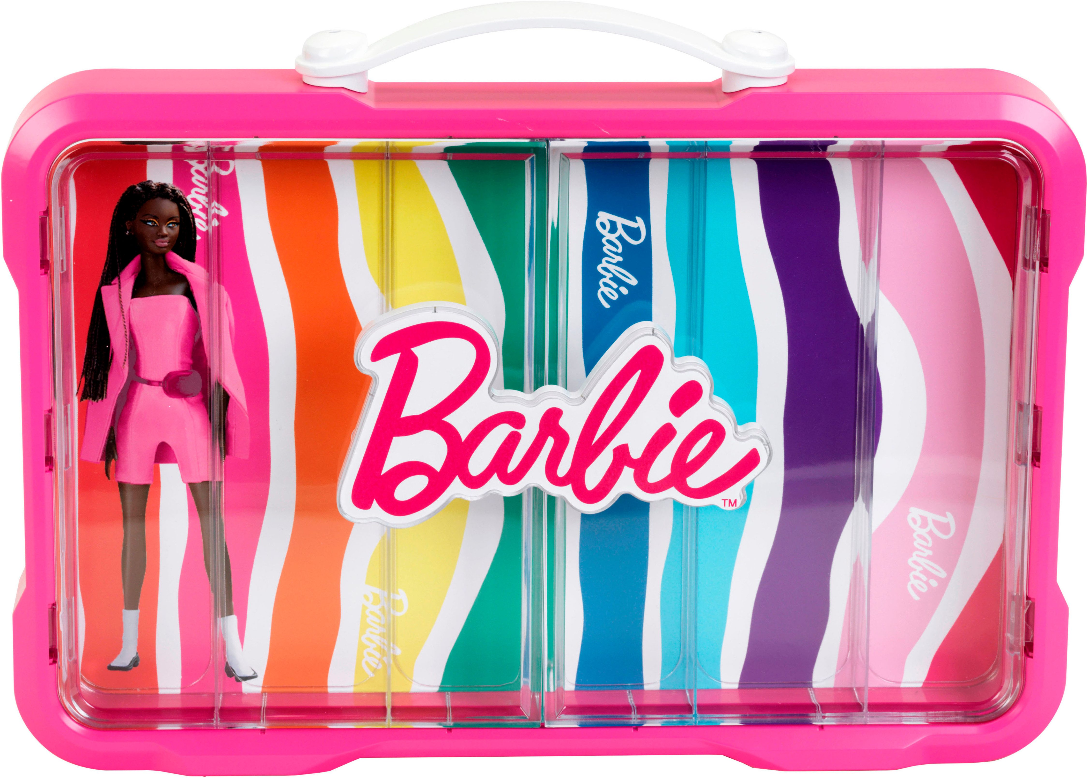 Klein Verzamelkoffer Barbie - Verzamelvitrine voor 6 Barbies