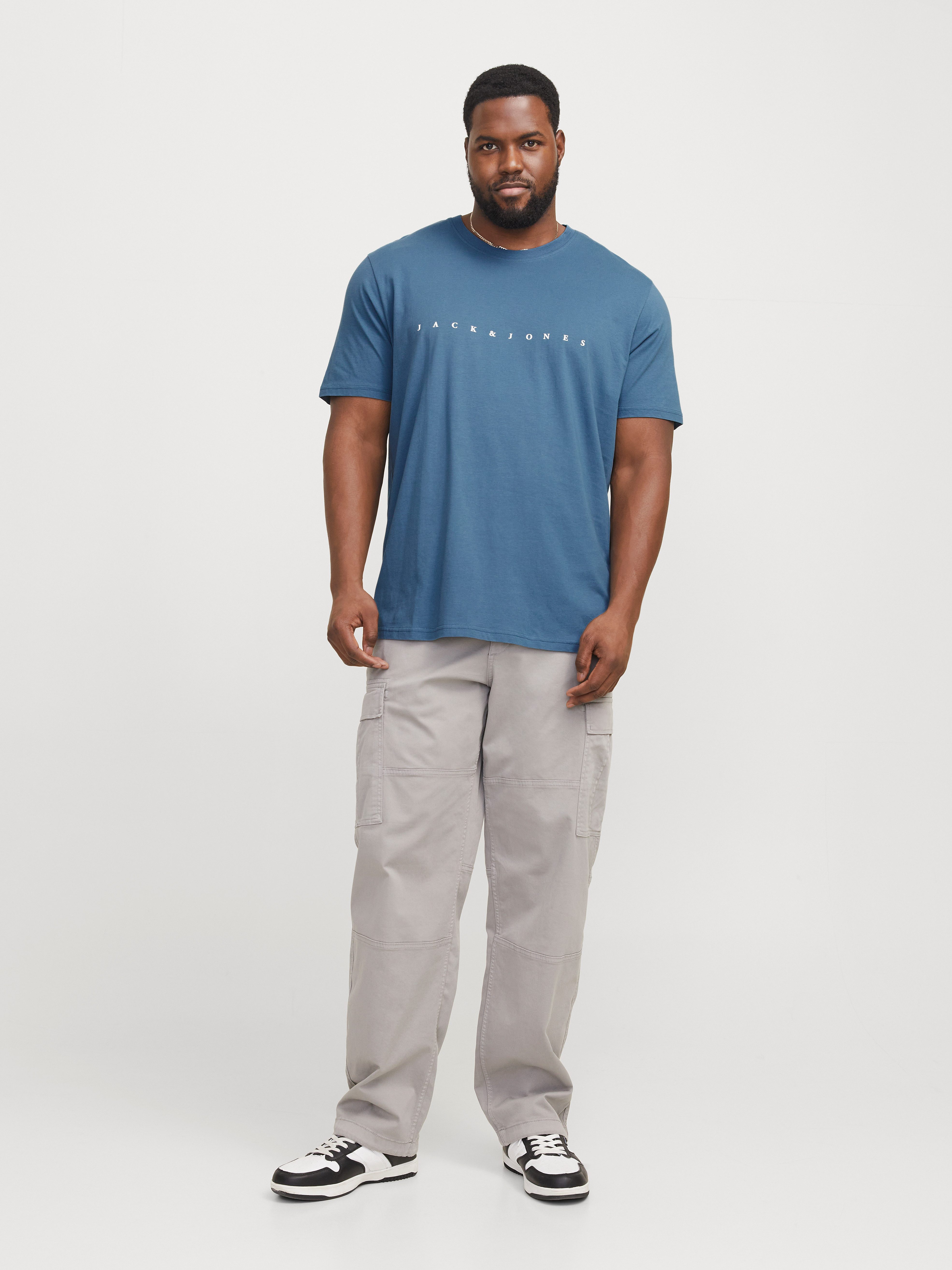 Jack & Jones PlusSize Shirt met ronde hals JJESTAR JJ TEE SS NOOS PLS