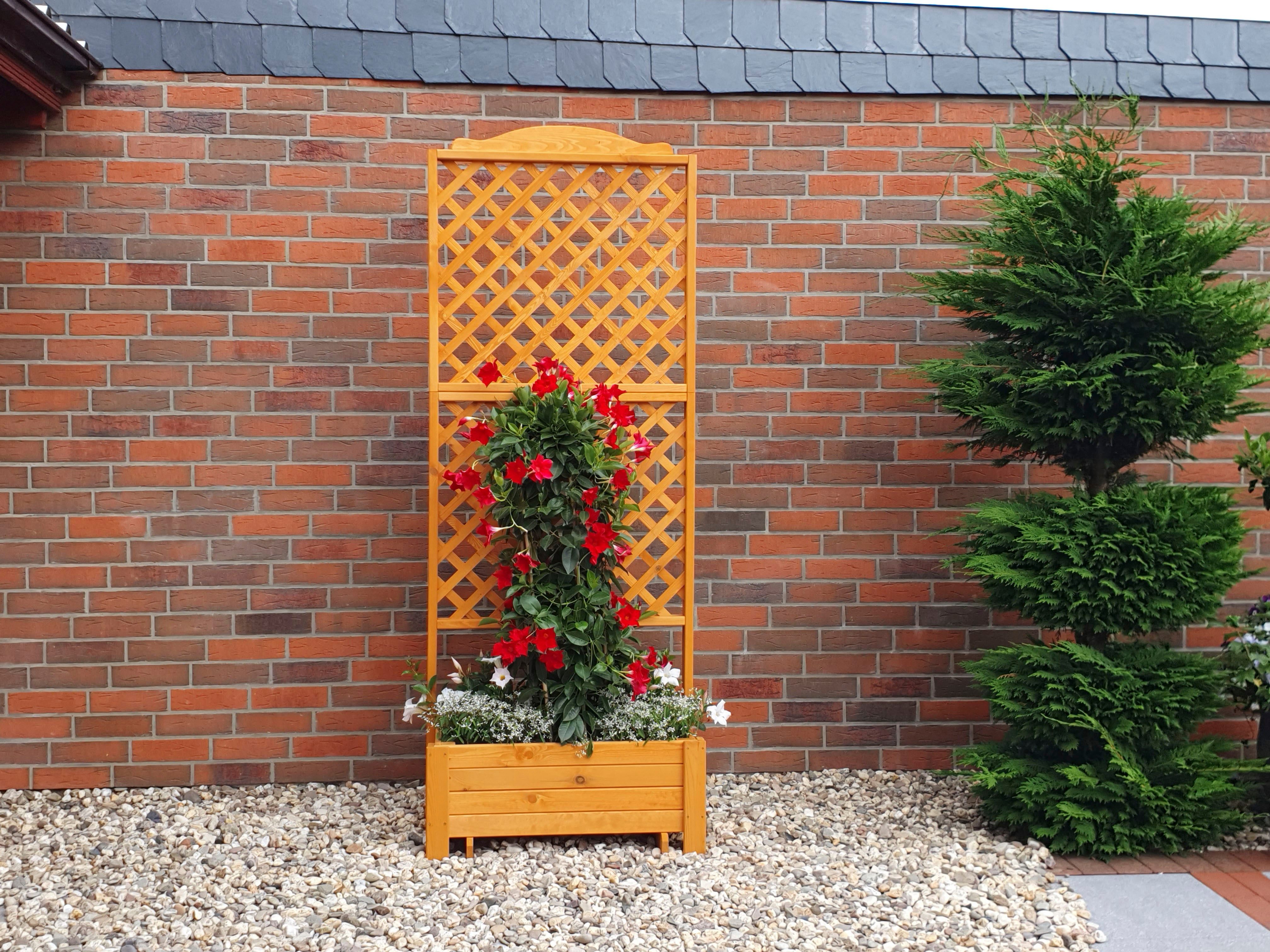 promadino Rek Romantica met plantenbak, bxdxh: 80x38x210 cm