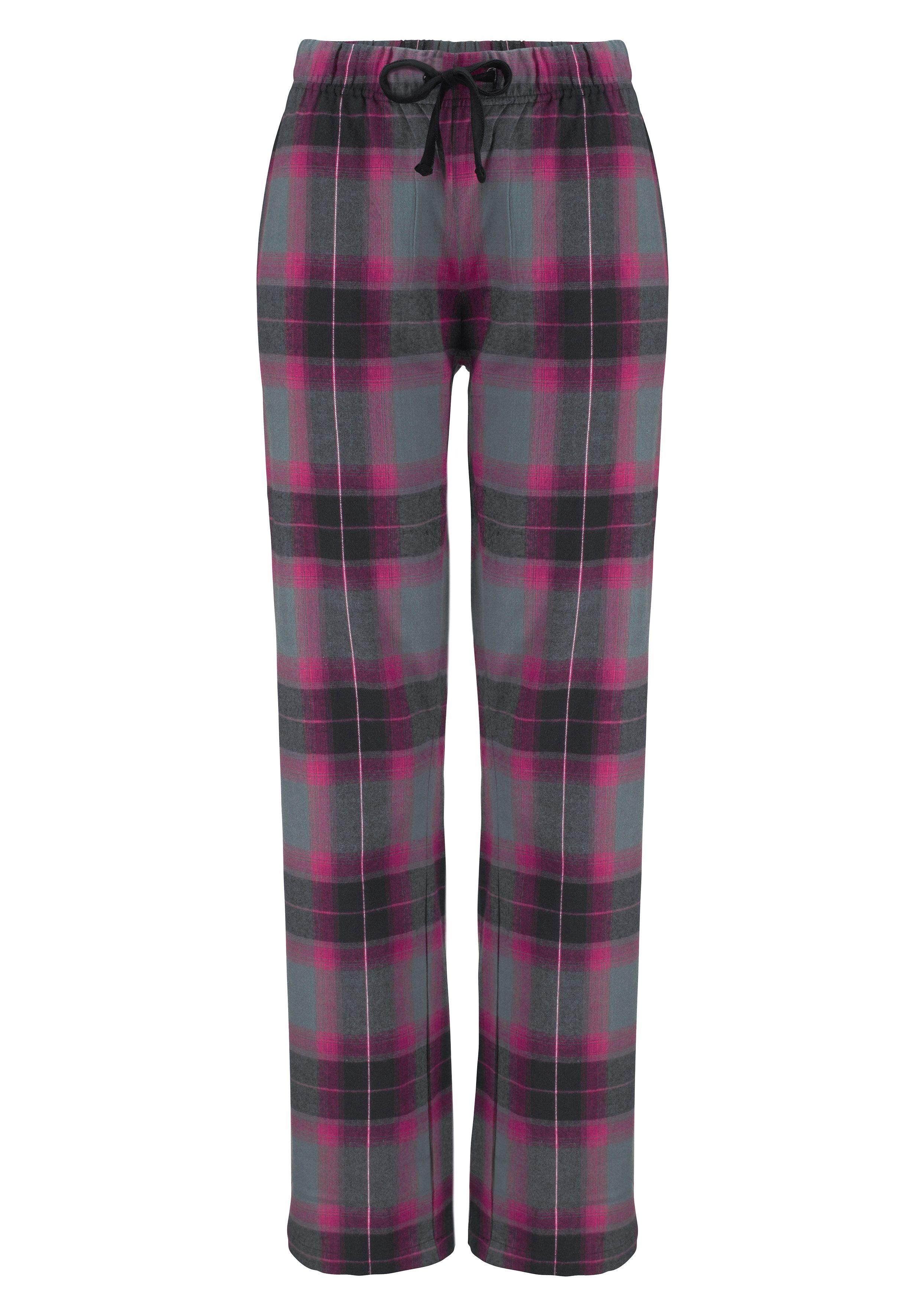 Lascana Pyjama met behaaglijk zachte flannellen broek (2-delig, 1 stuk)
