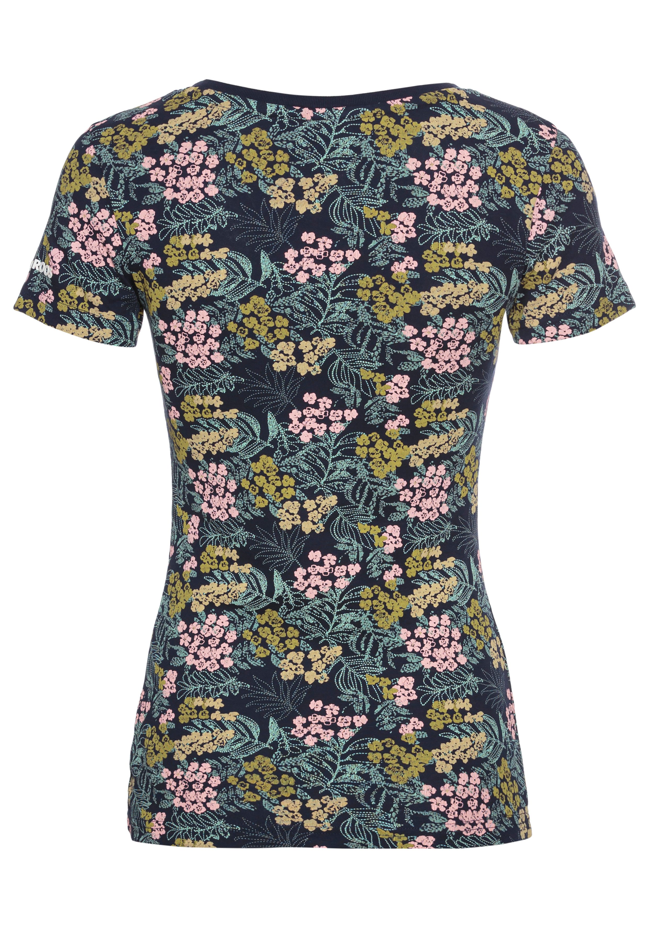 KangaROOS Shirt met korte mouwen met gebloemde print all-over