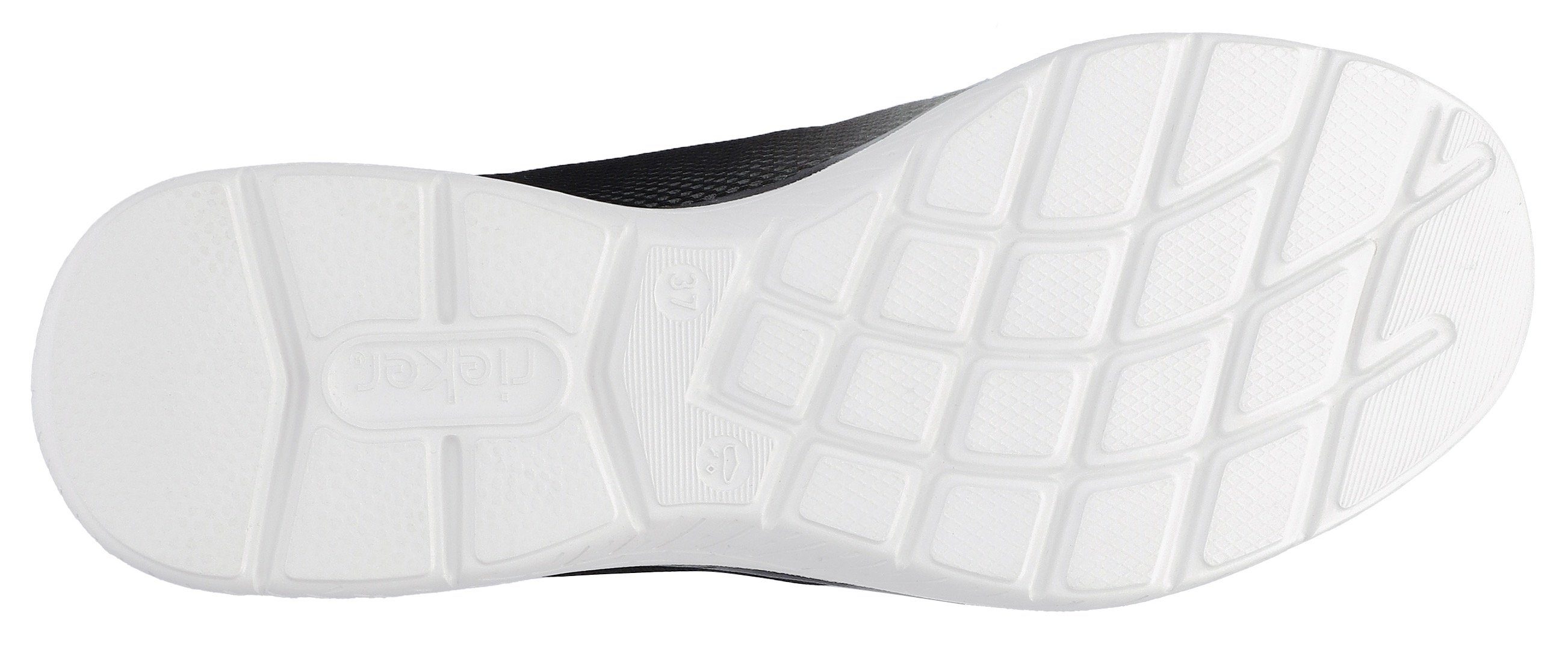 Rieker Slip-on sneakers Slipper, vrijetijdsschoen met trendy kleurverloop