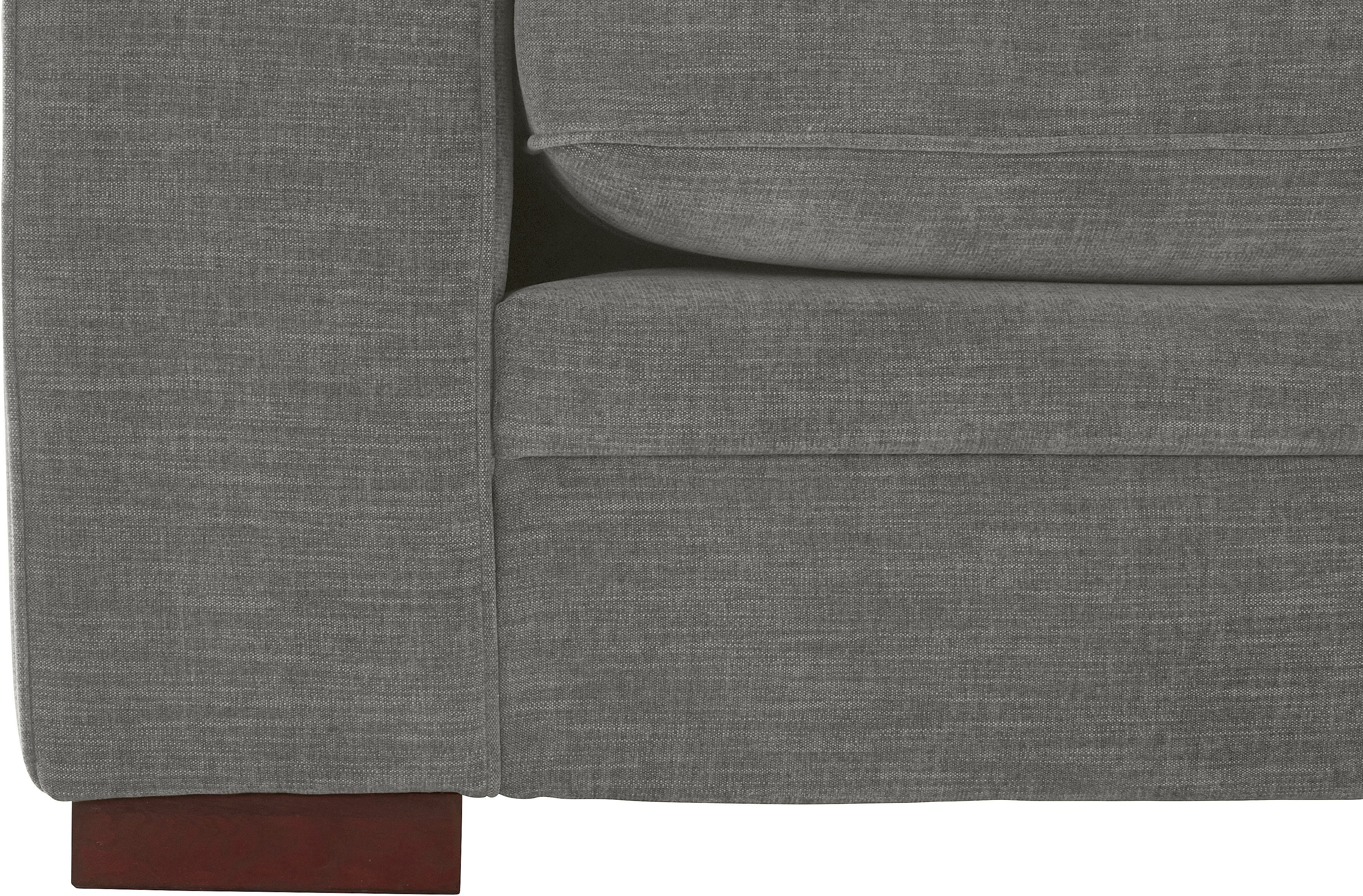 Home affaire 2-zitsbank Broughton zacht zitcomfort, incl. 2 sierkussens, opstaande naad