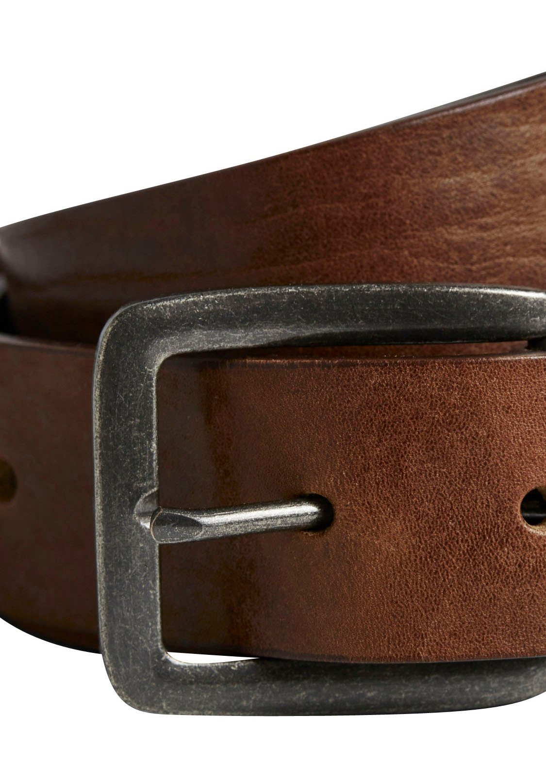 Jack & Jones Leren riem Vintage-look, generfd oppervlak