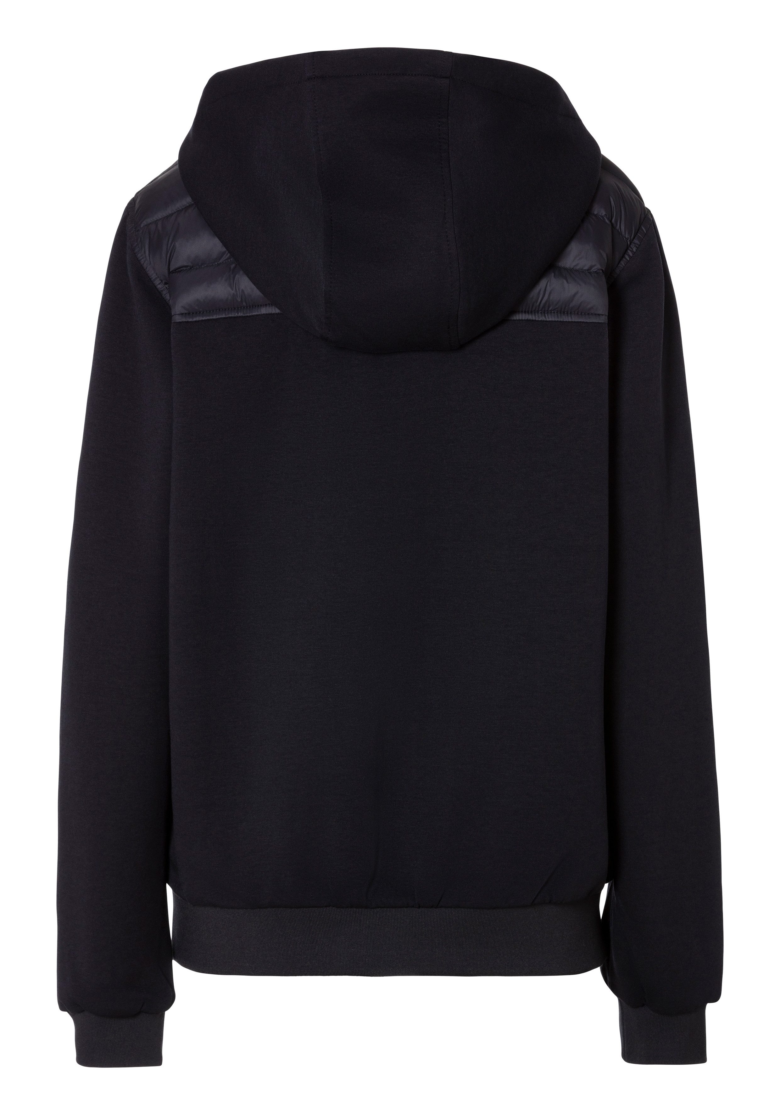 Tommy Hilfiger Capuchonsweatvest MIX MEDIA FZ HOODIE met gestikte inzet aan de voorkant