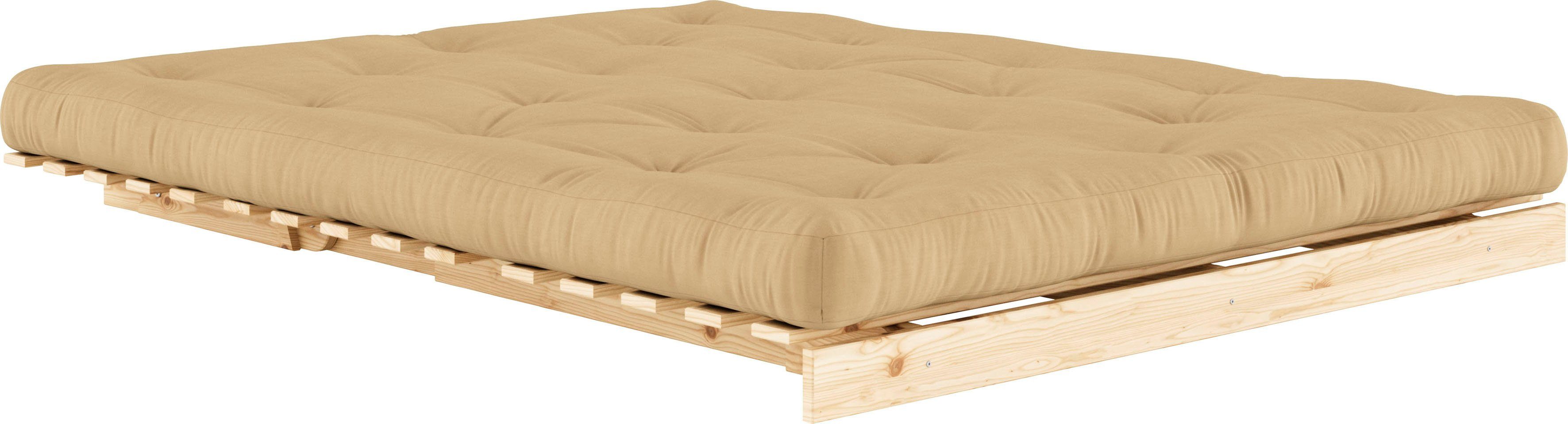 Karup Slaapbank Roots slaapbank, logeerbed, bank incl. futonmatras Ligoppervlak 90/140/160 x200 cm, FSC® gecertificeerd grenenhout